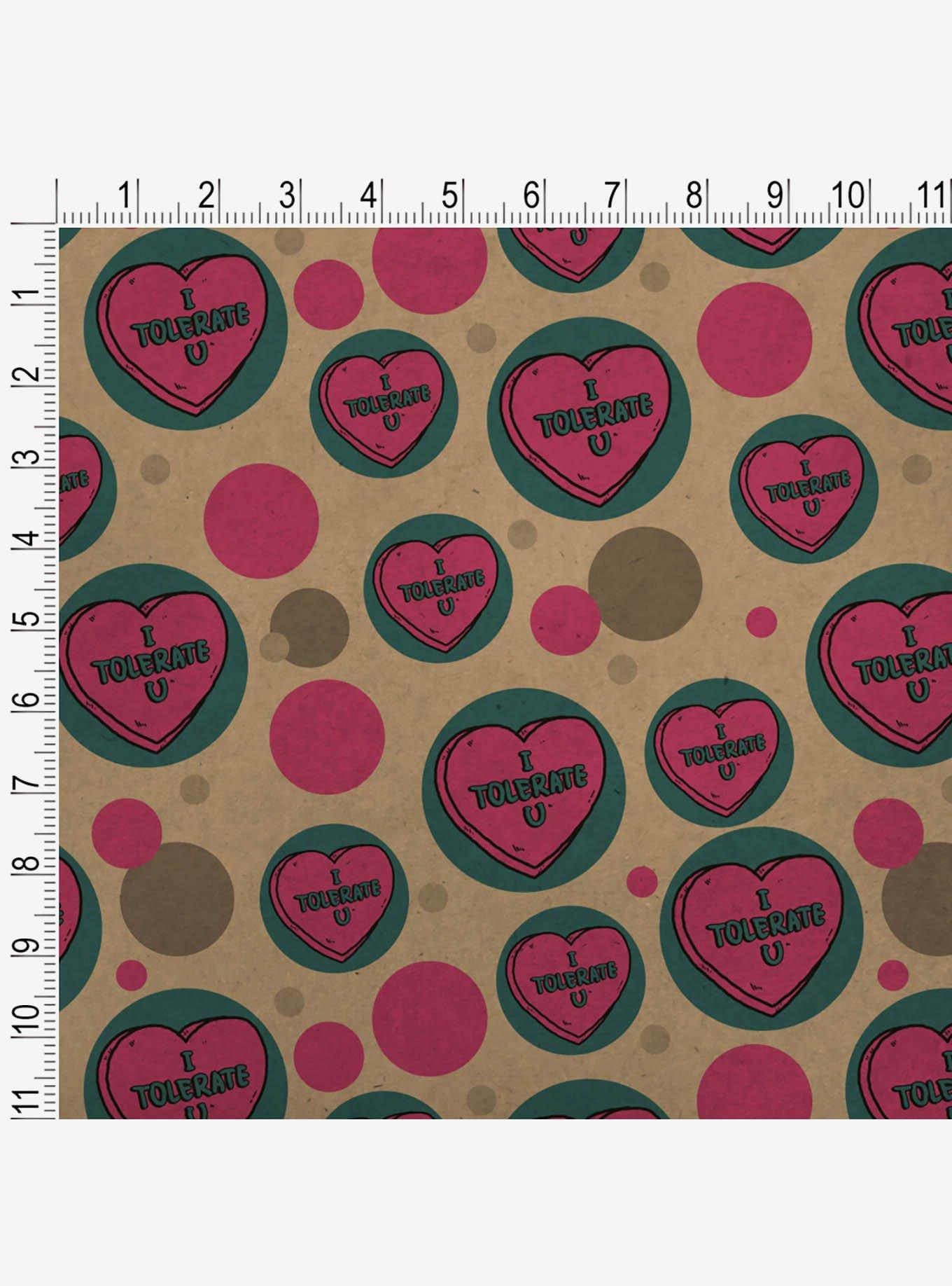I Tolerate U Love You Premium Kraft Wrapping Paper, , alternate
