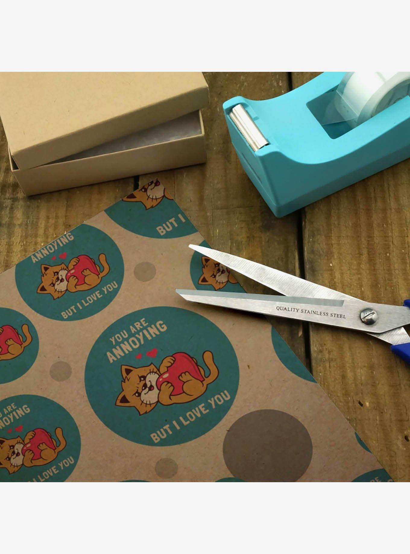 You Are Annoying But I Love You Cat Premium Kraft Wrapping Paper, , alternate