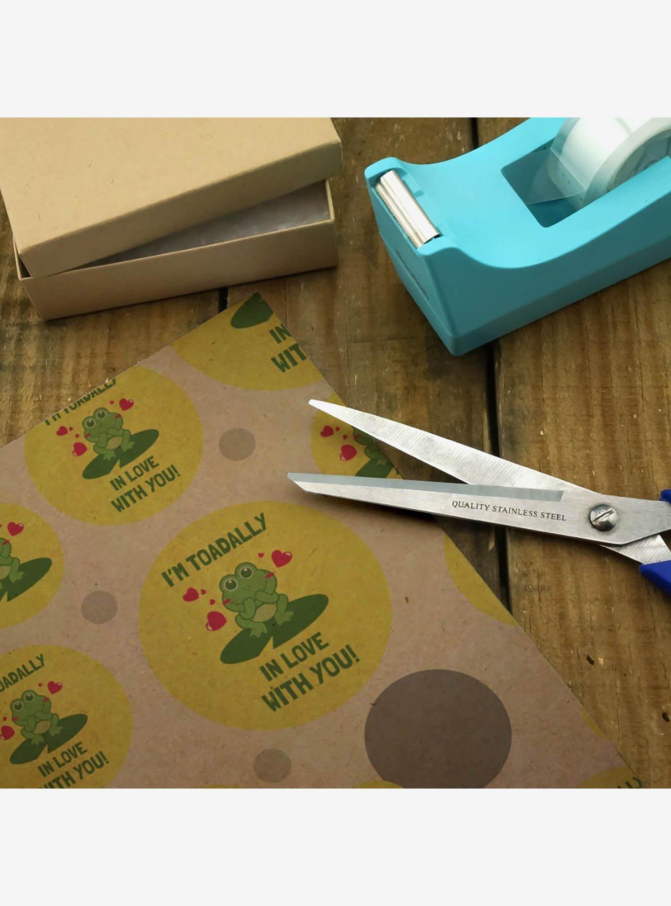I'm Toadally Totally In Love With You Frog Premium Kraft Wrapping Paper, , hi-res