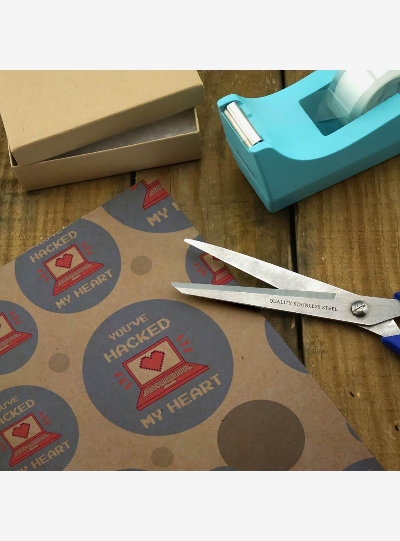 You've Hacked My Heart Love Premium Kraft Wrapping Paper, , hi-res