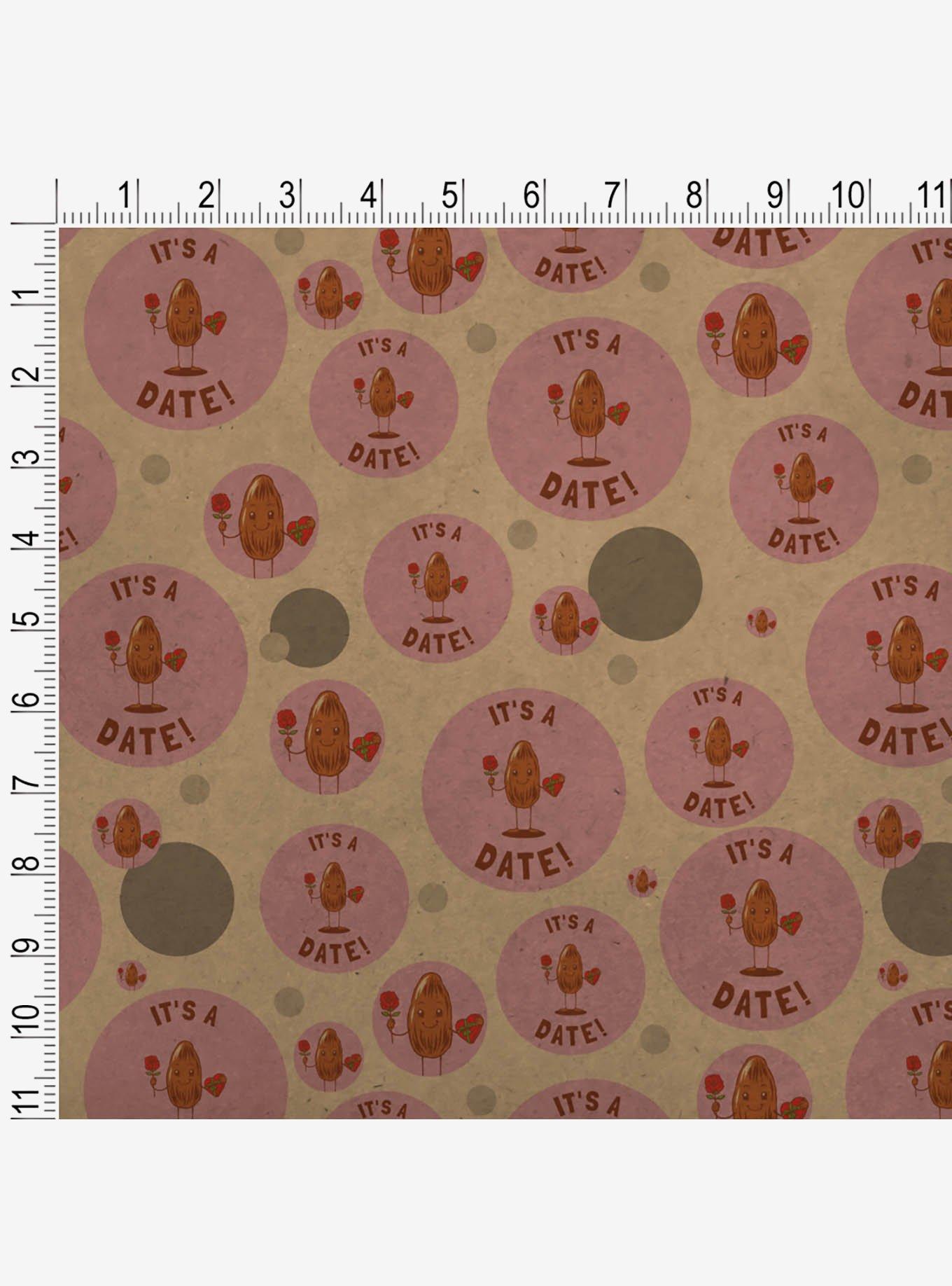 It's A Date Love Rose Candy Premium Kraft Wrapping Paper, , alternate