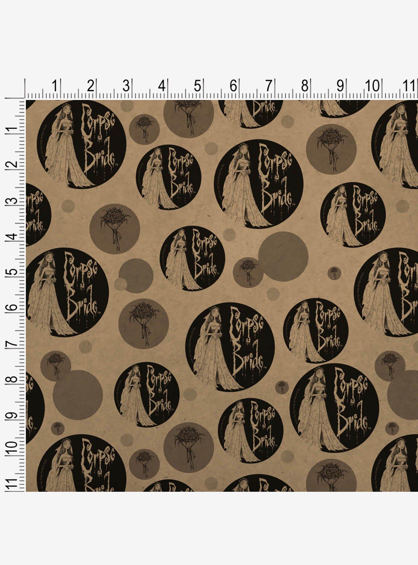 Corpse Bride Logo and Silhouette Premium Kraft Wrapping Paper, , alternate