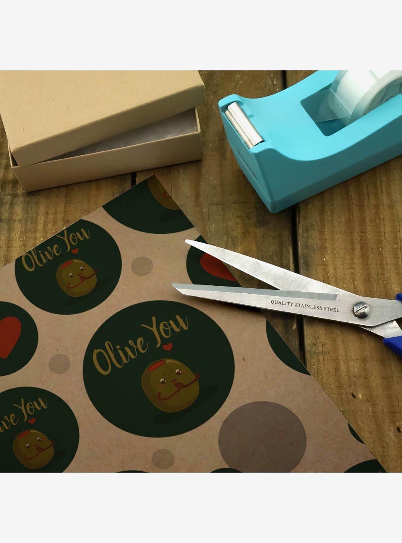 Olive You I Love You Premium Kraft Wrapping Paper, , hi-res