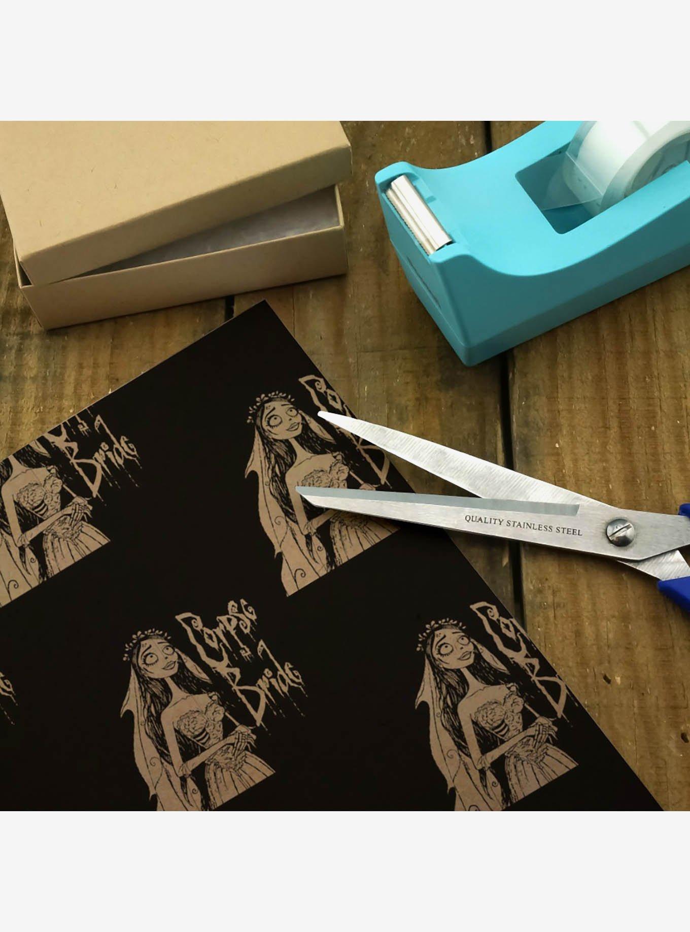 Corpse Bride Logo and Silhouette Dark Premium Kraft Wrapping Paper, , alternate