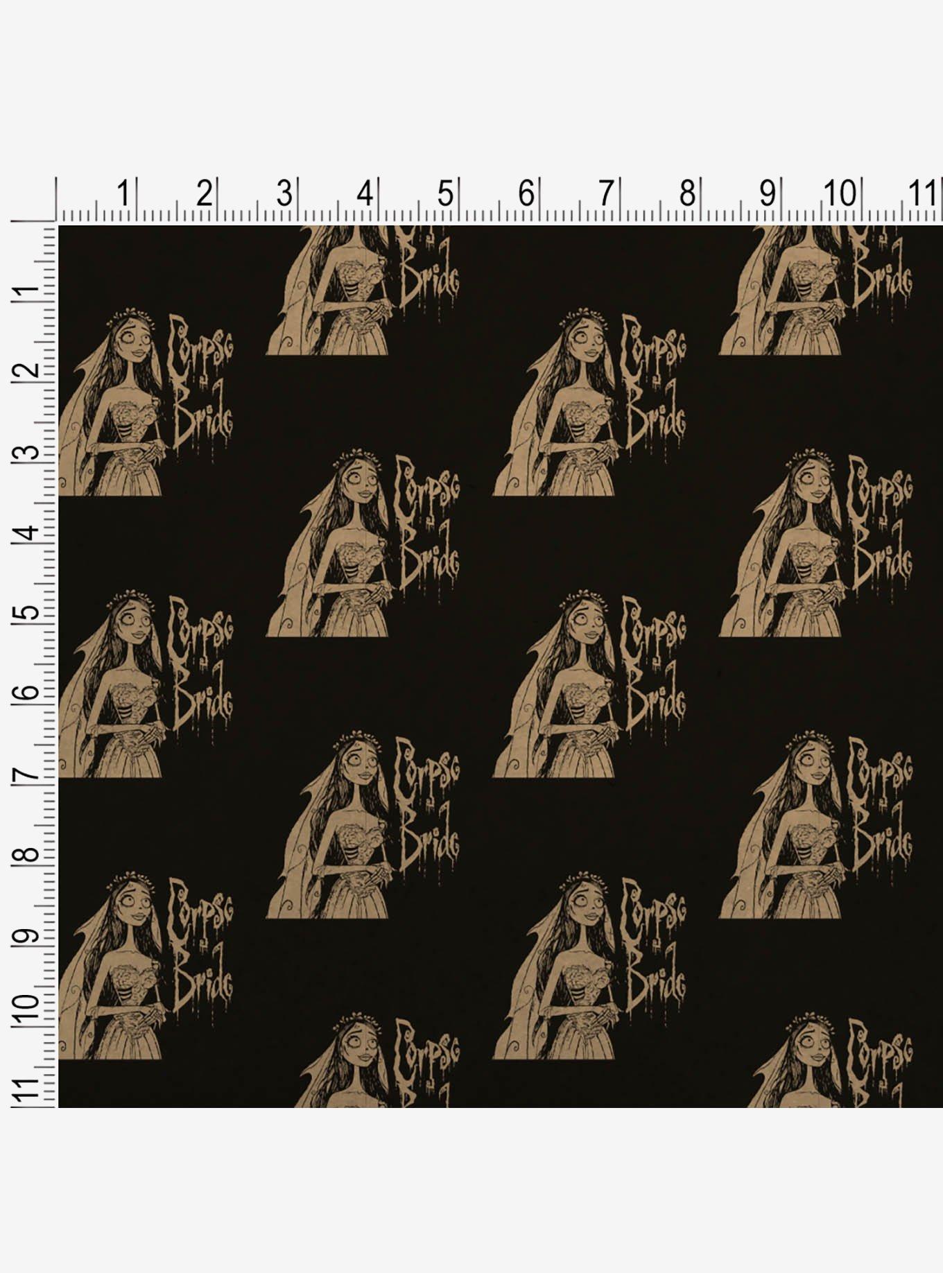 Corpse Bride Logo and Silhouette Dark Premium Kraft Wrapping Paper, , alternate