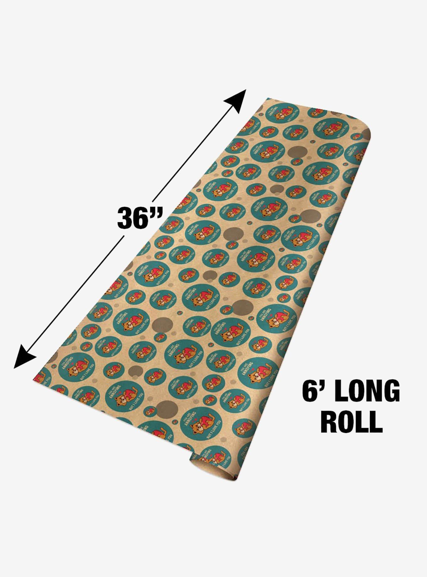 You Are Annoying But I Love You Cat Premium Kraft Wrapping Paper, , alternate