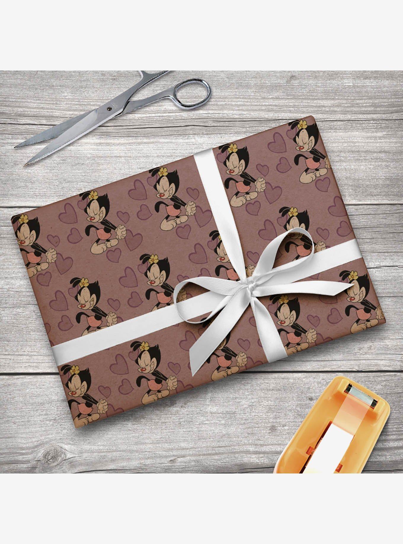 Animaniacs Hearts Premium Kraft Wrapping Paper, , alternate