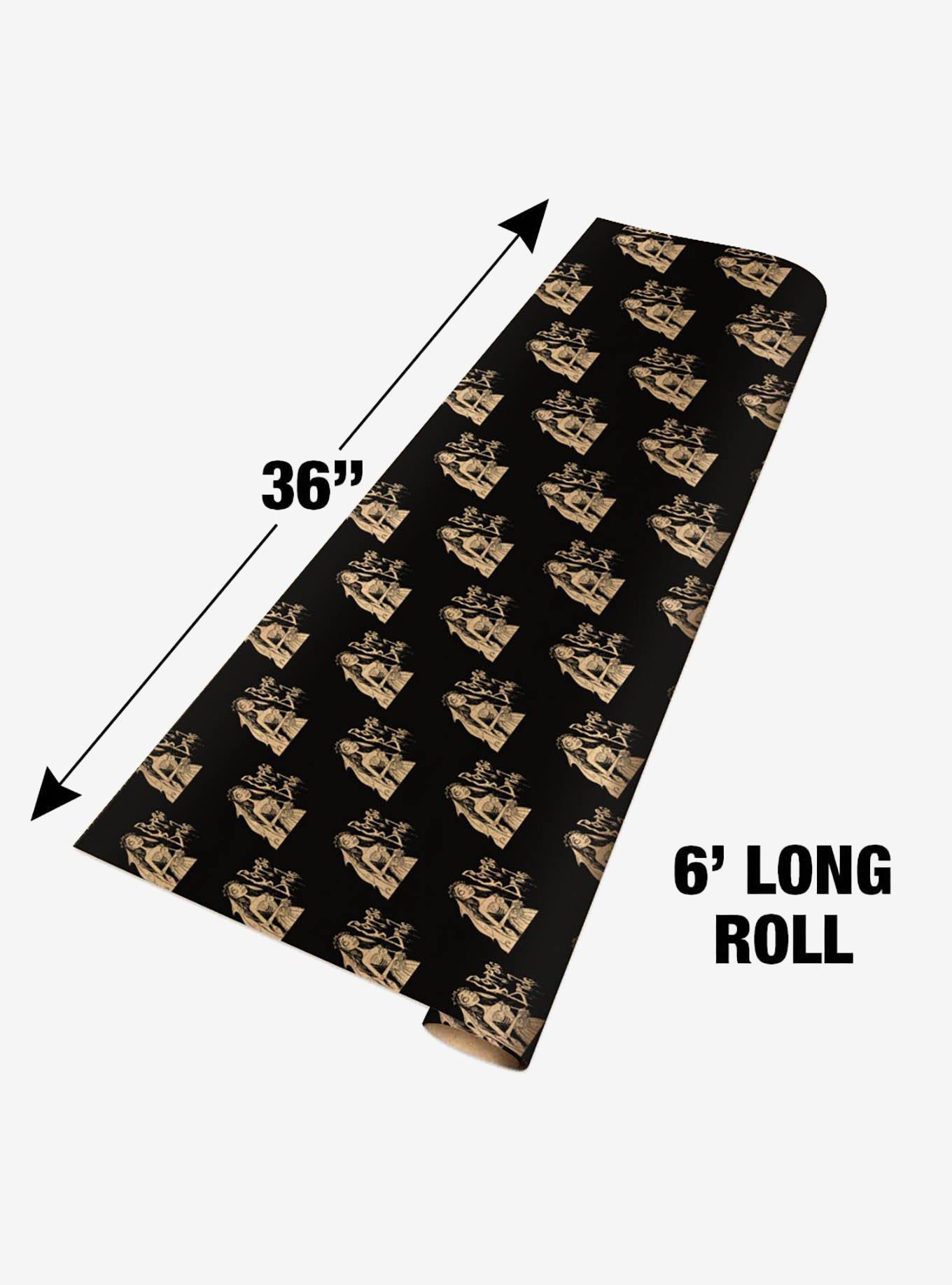 Corpse Bride Logo and Silhouette Dark Premium Kraft Wrapping Paper, , alternate