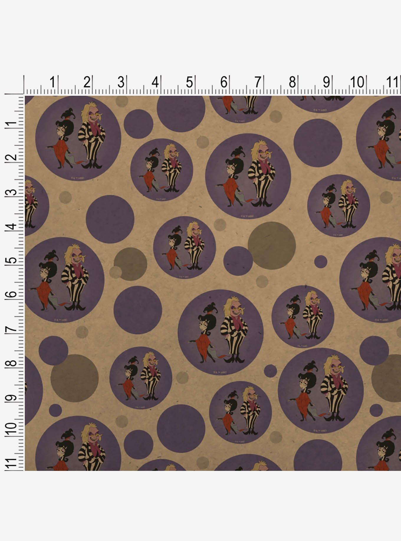 Beetlejuice Animated Series Beetlejuice and Lydia Wrapping Paper, , alternate