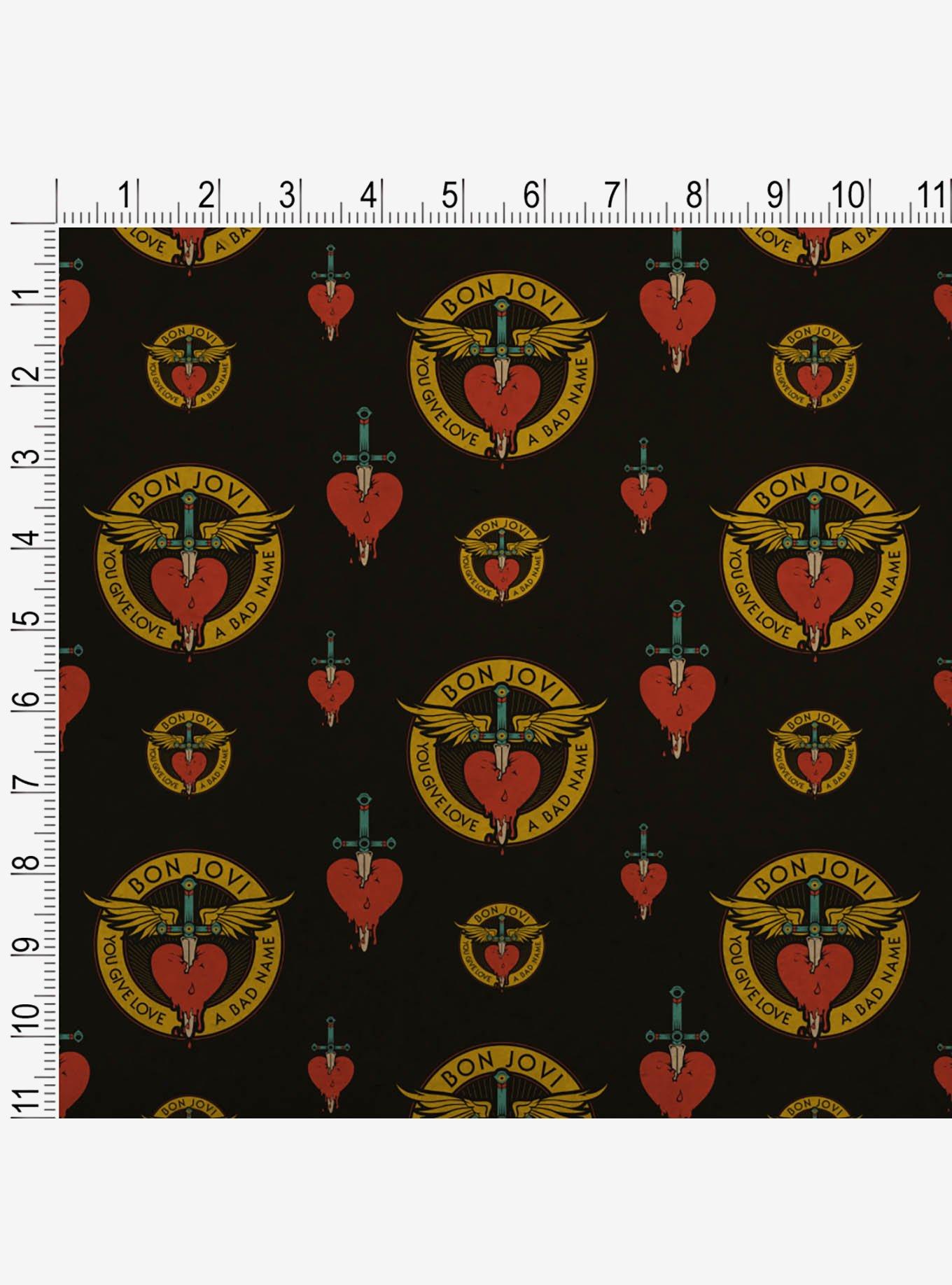 Bon Jovi You Give Love A Bad Name Dark Premium Kraft Wrapping Paper, , alternate