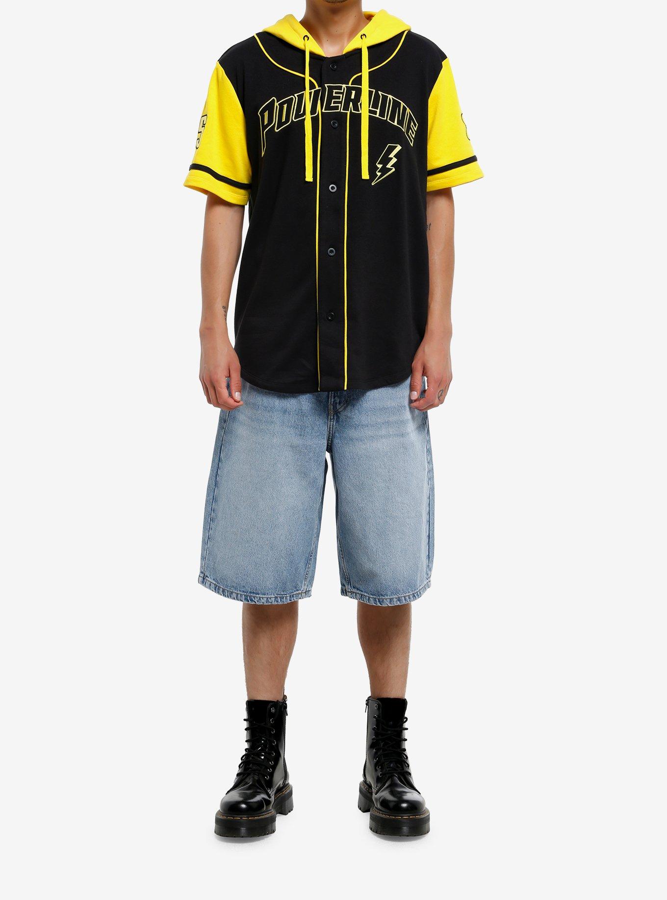 Our Universe Disney A Goofy Movie Powerline Hooded Baseball Jersey, BLACK, alternate