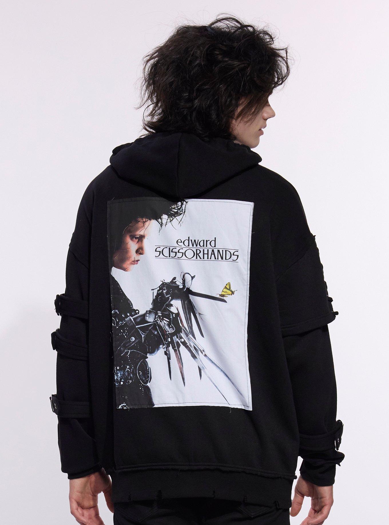Our Universe Edward Scissorhands Patches Grommet Strap Hoodie, , hi-res