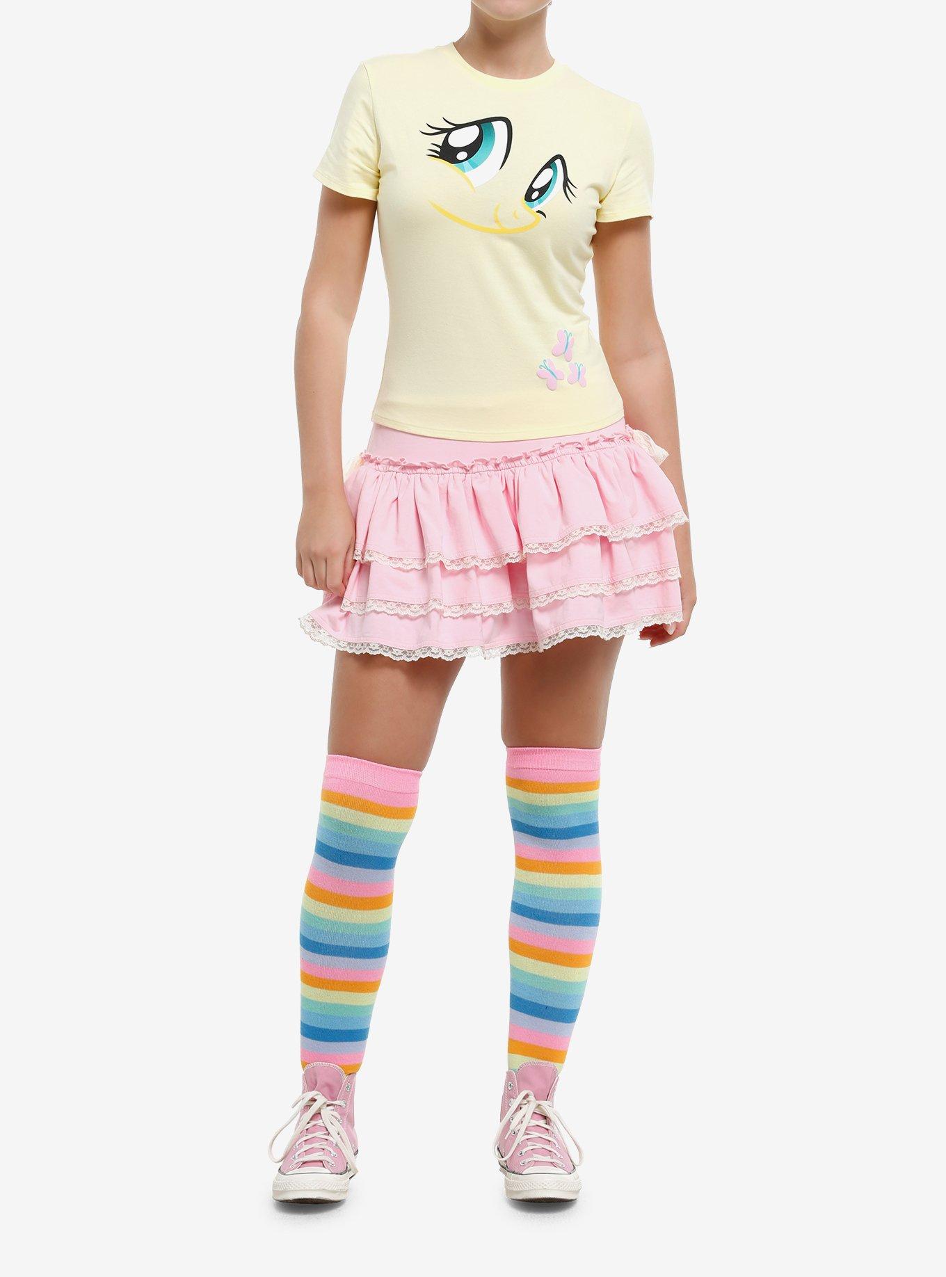 My Little Pony Fluttershy Face Girls T-Shirt, , hi-res