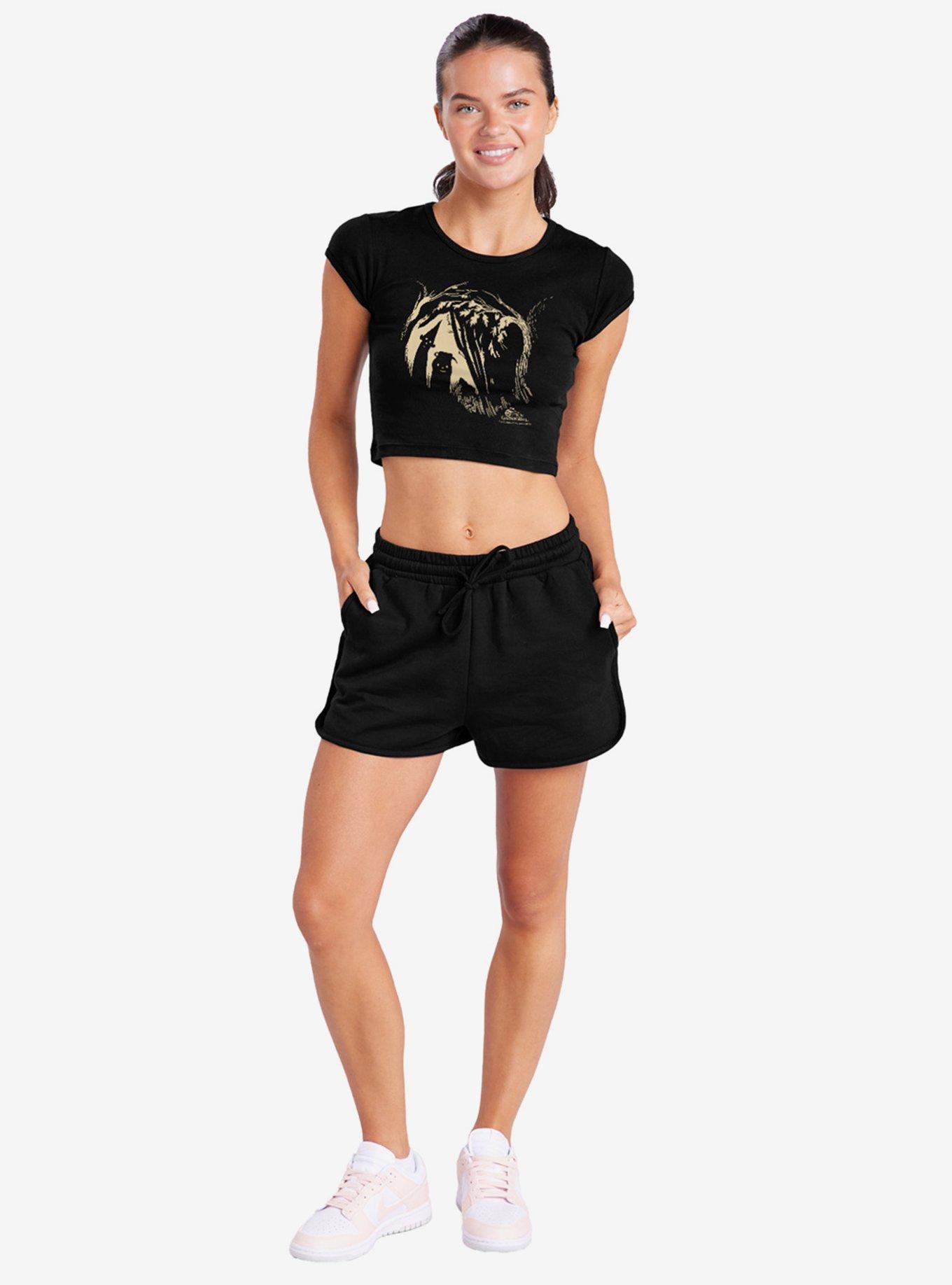 Over The Garden Wall Boom Cover Cap Sleeve Baby Rib Women's Crop Top, , hi-res