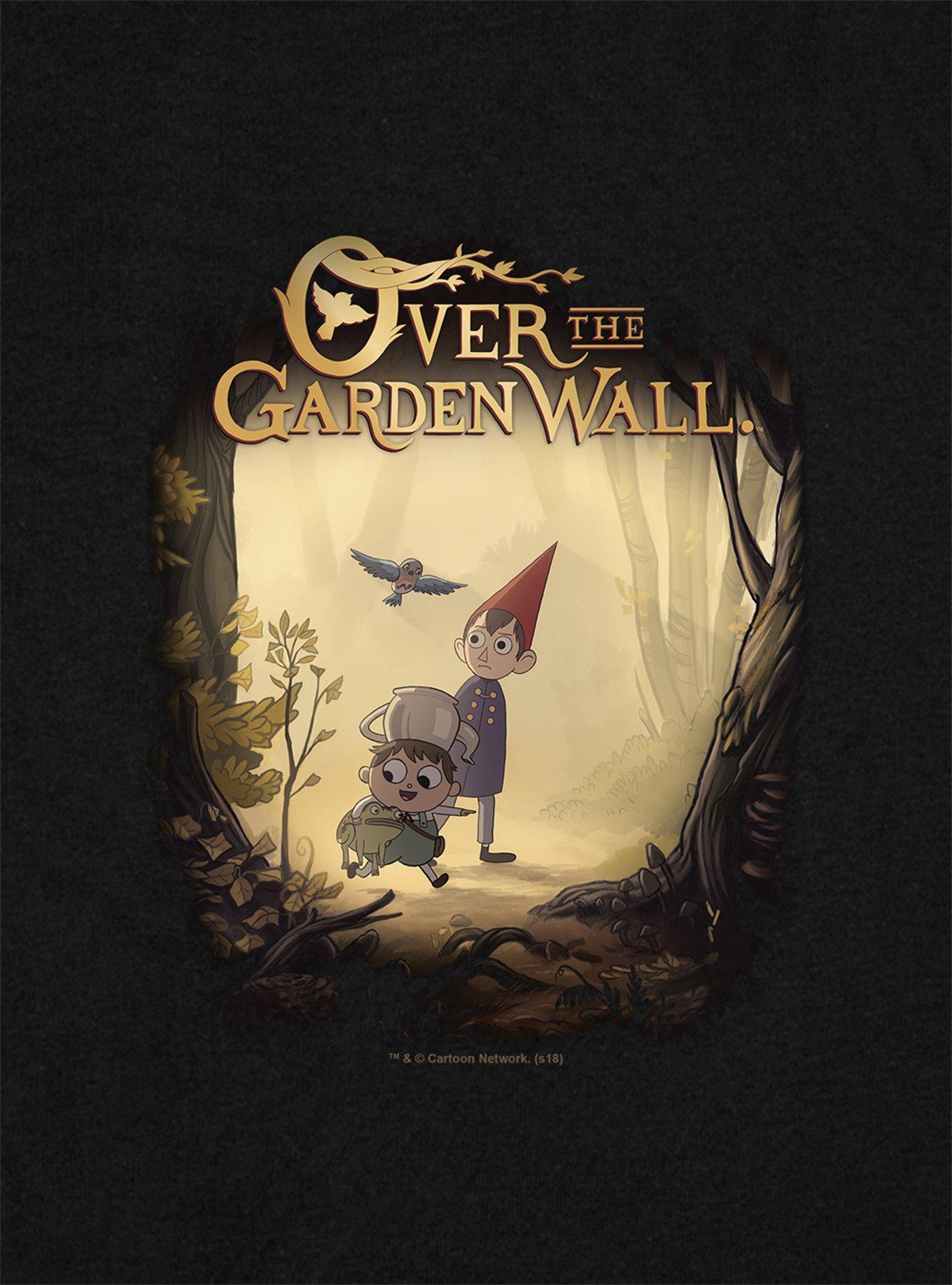 Over The Garden Wall Key Art Cap Sleeve Baby Rib Women's Crop Top, BLACK, alternate