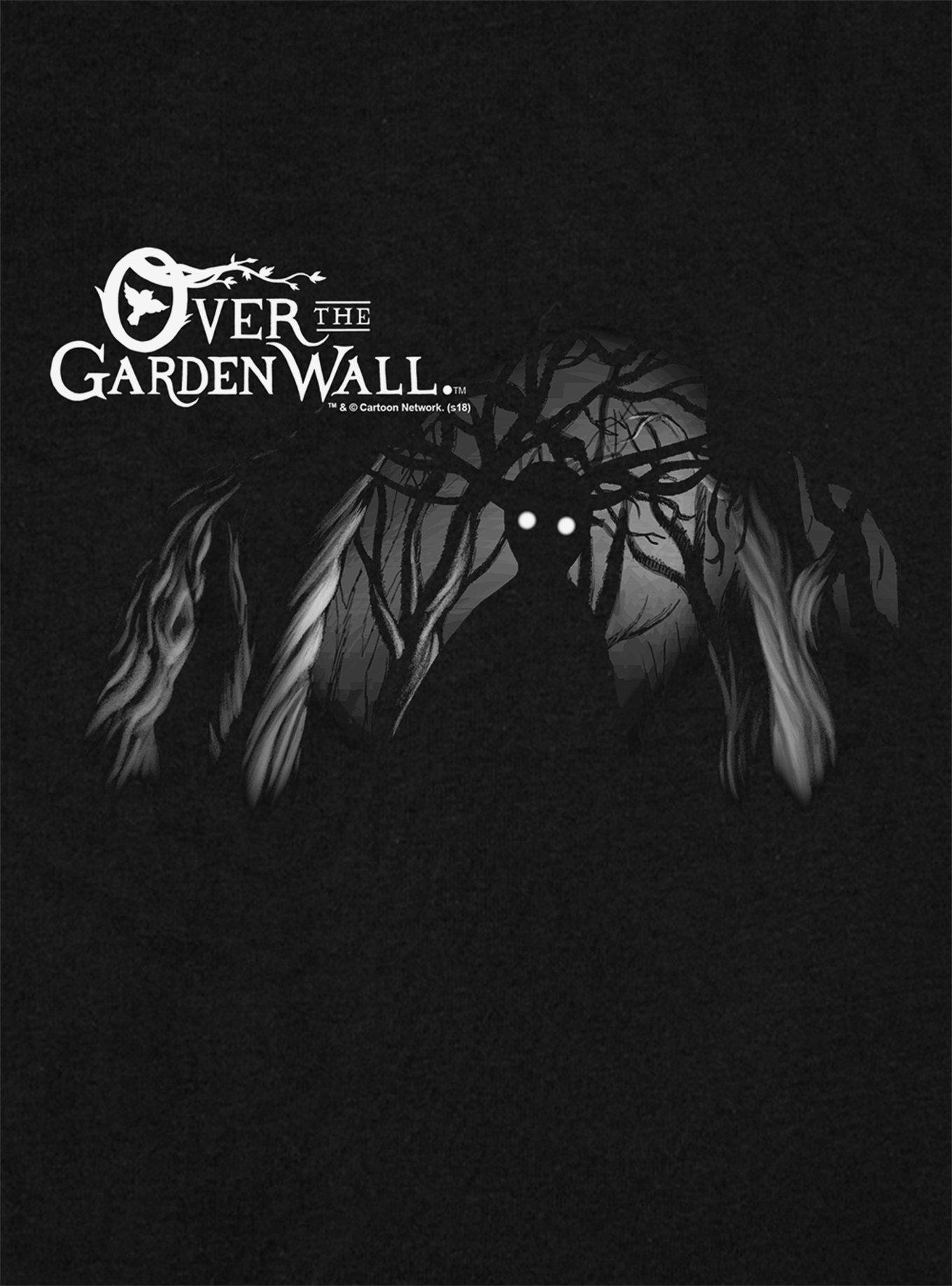 Over The Garden Wall Beast Cap Sleeve Baby Rib Women's Crop Top, BLACK, alternate