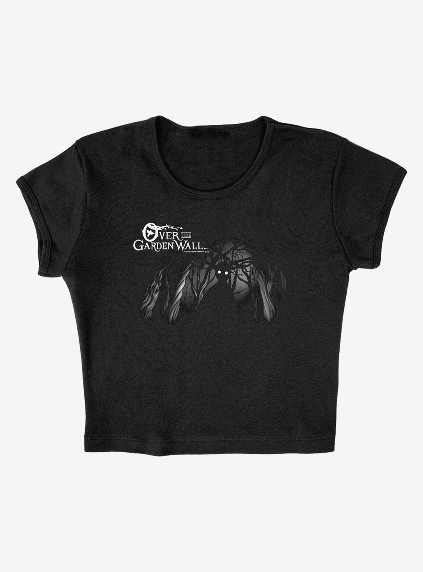 Over The Garden Wall Beast Cap Sleeve Baby Rib Women's Crop Top, BLACK, alternate