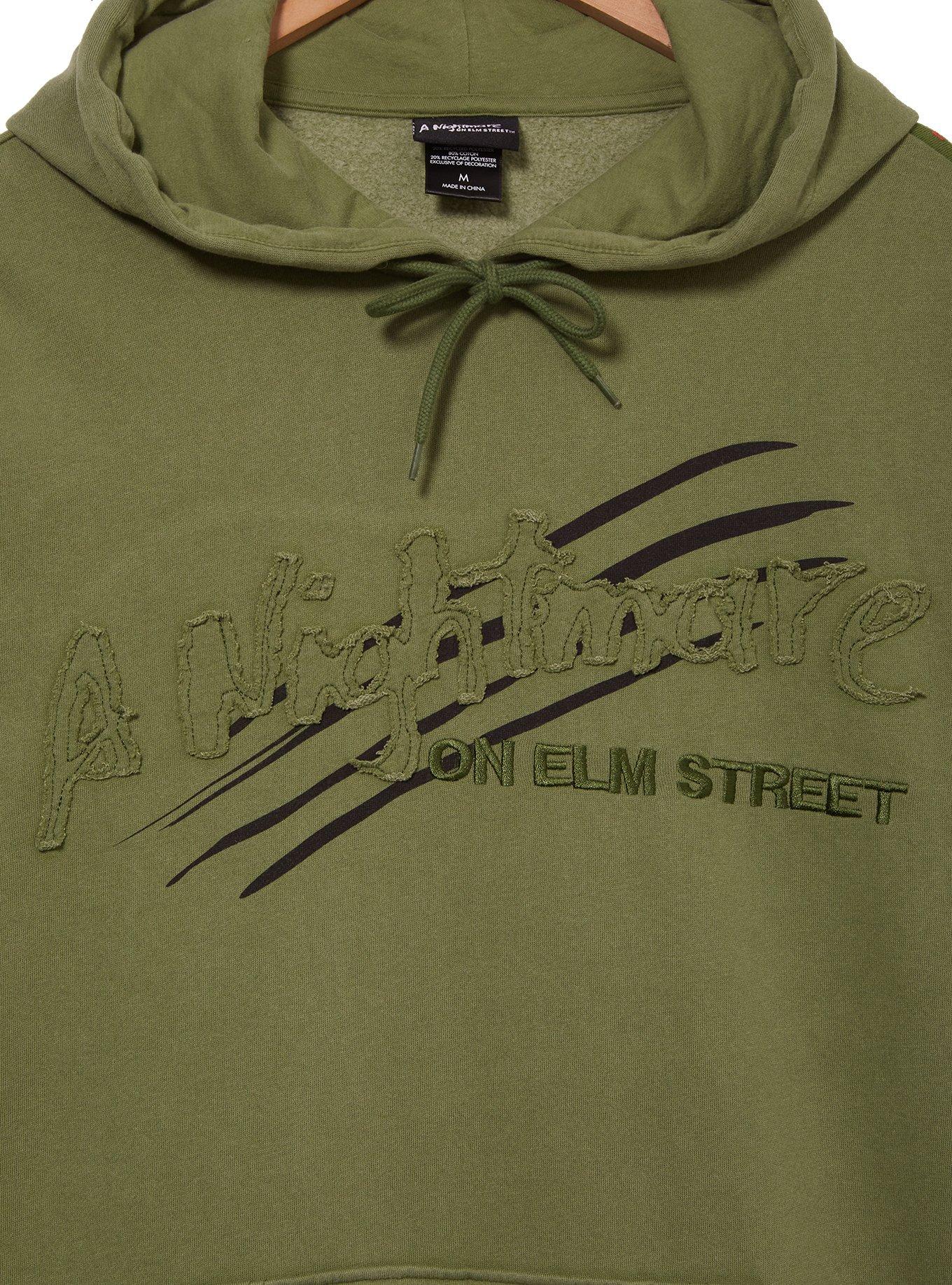 A Nightmare on Elm Street Patchwork Hoodie &mdash; BoxLunch Exclusive, DYE - GREEN, alternate