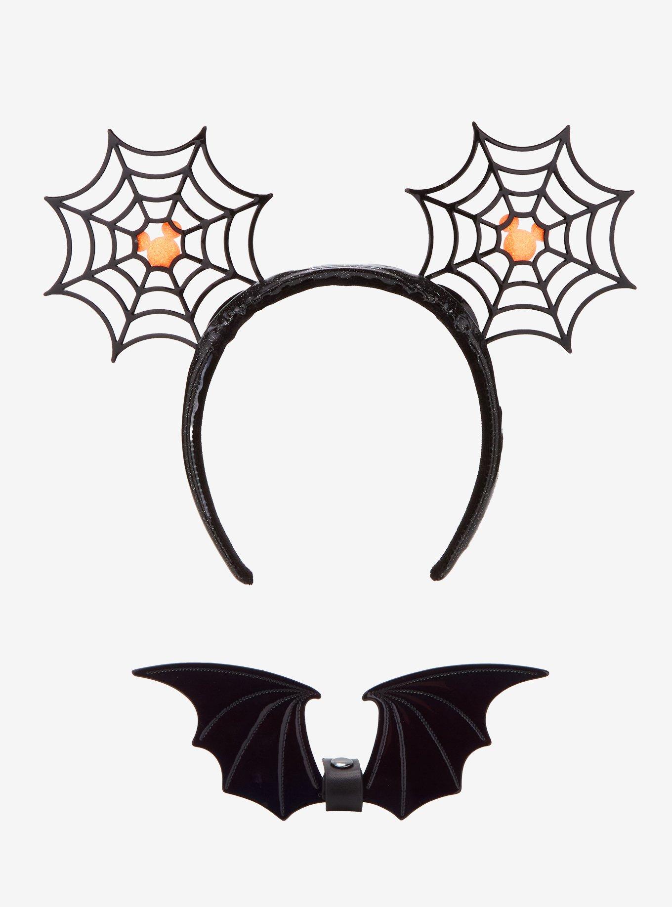 Loungefly Disney Minnie Mouse Spider-Web Bat Ears, , alternate