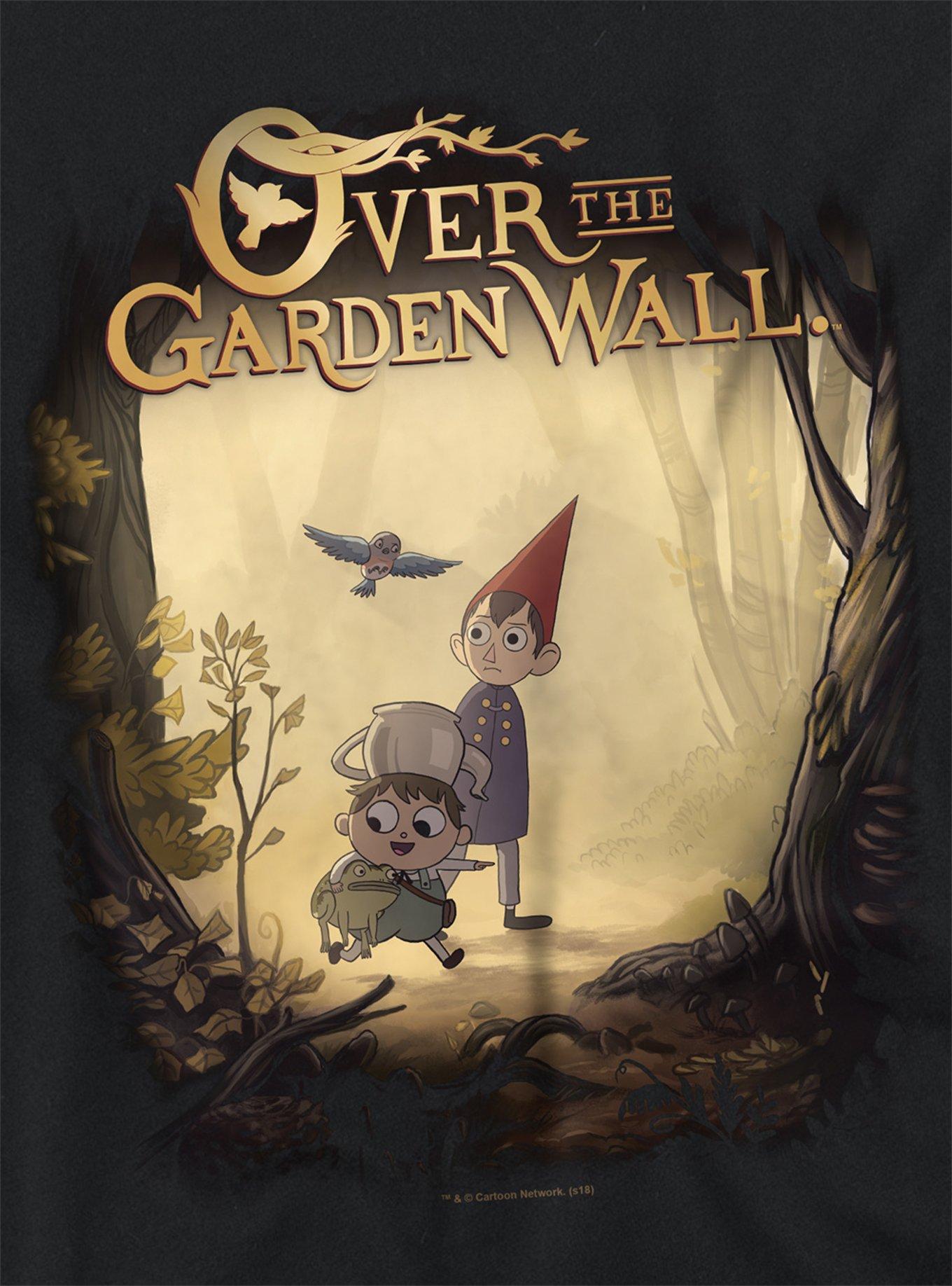 Over The Garden Wall Key Art Girls Crop Top T-Shirt, BLACK, alternate