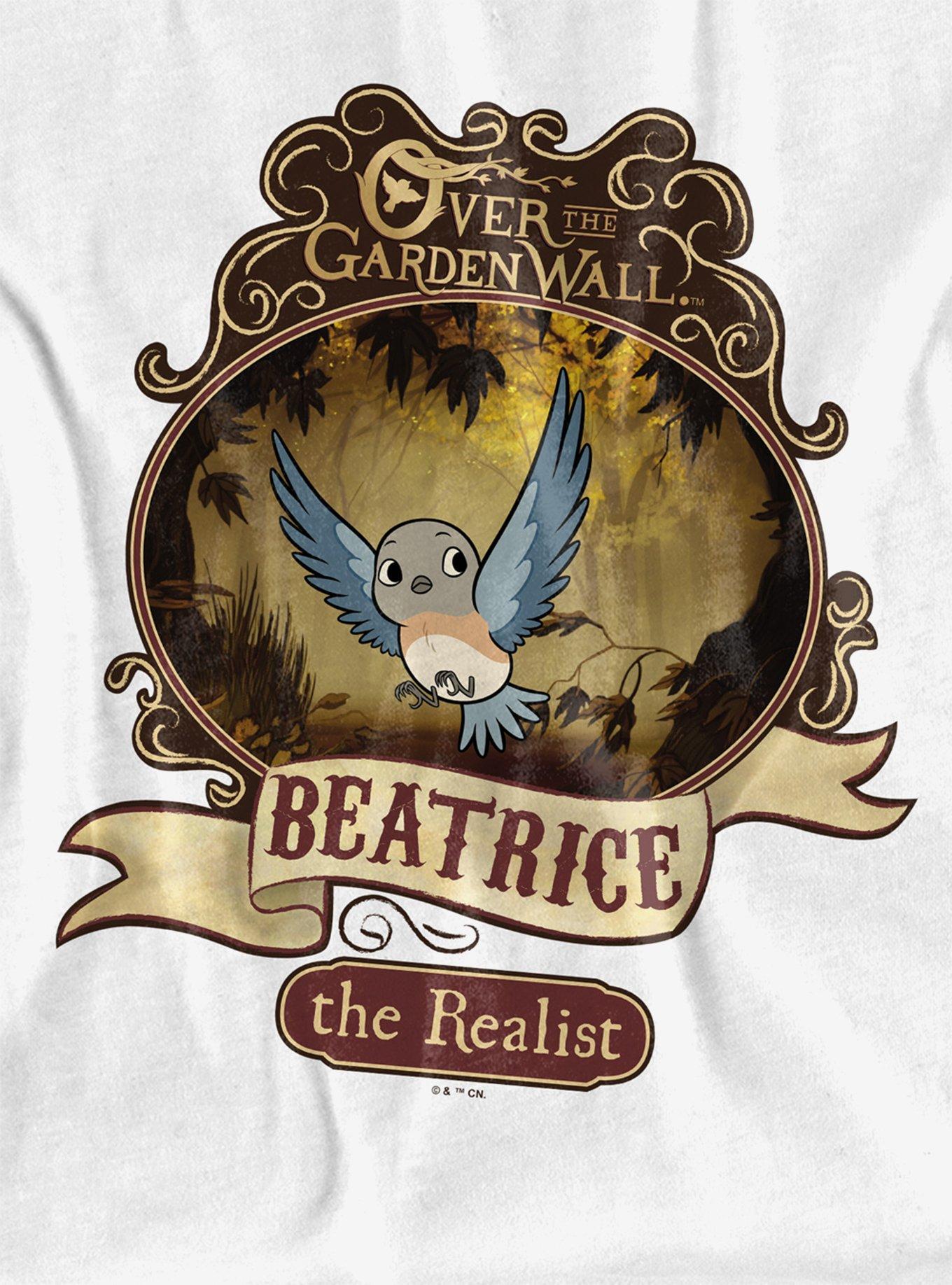 Over The Garden Wall Beatrice Poster Girls Crop Top T-Shirt, BRIGHT WHITE, alternate