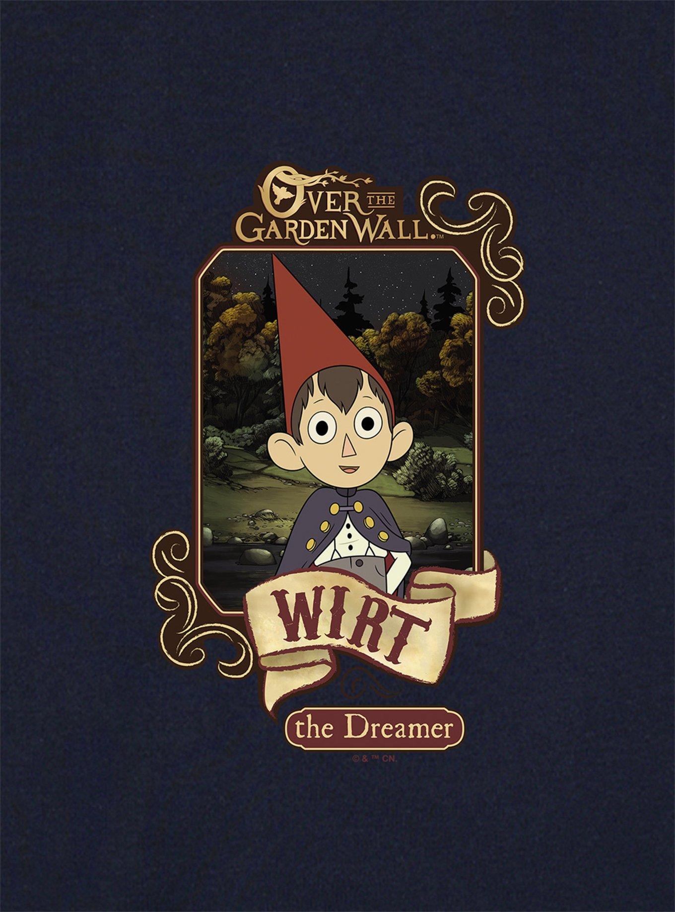Over The Garden Wall Wirt Poster Cap Sleeve Baby Rib Girls Crop Top, NAVY, alternate
