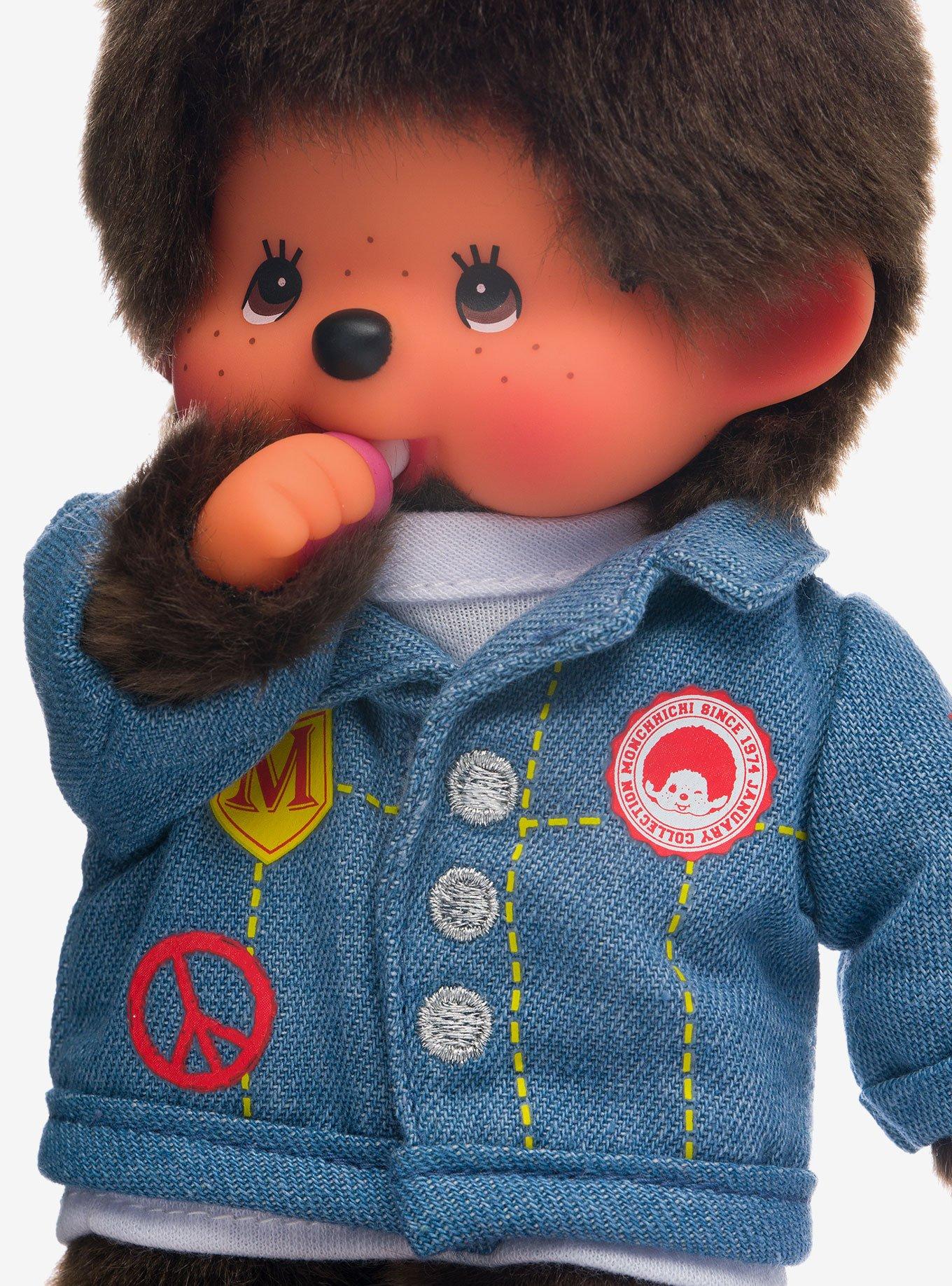 Monchhichi Boy Denim Jacket Doll, , alternate