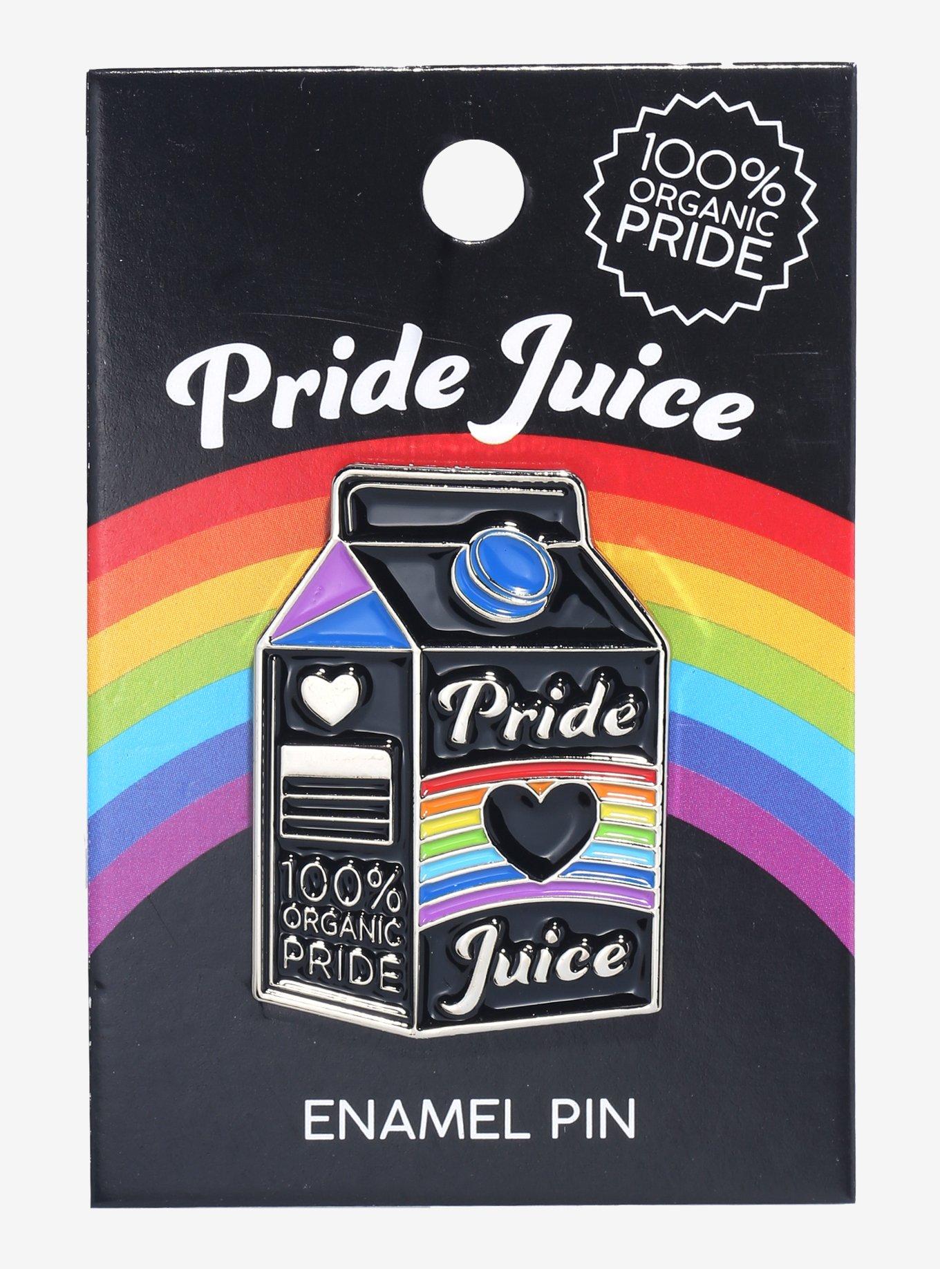 Pride Juice Carton Enamel Pin, , hi-res