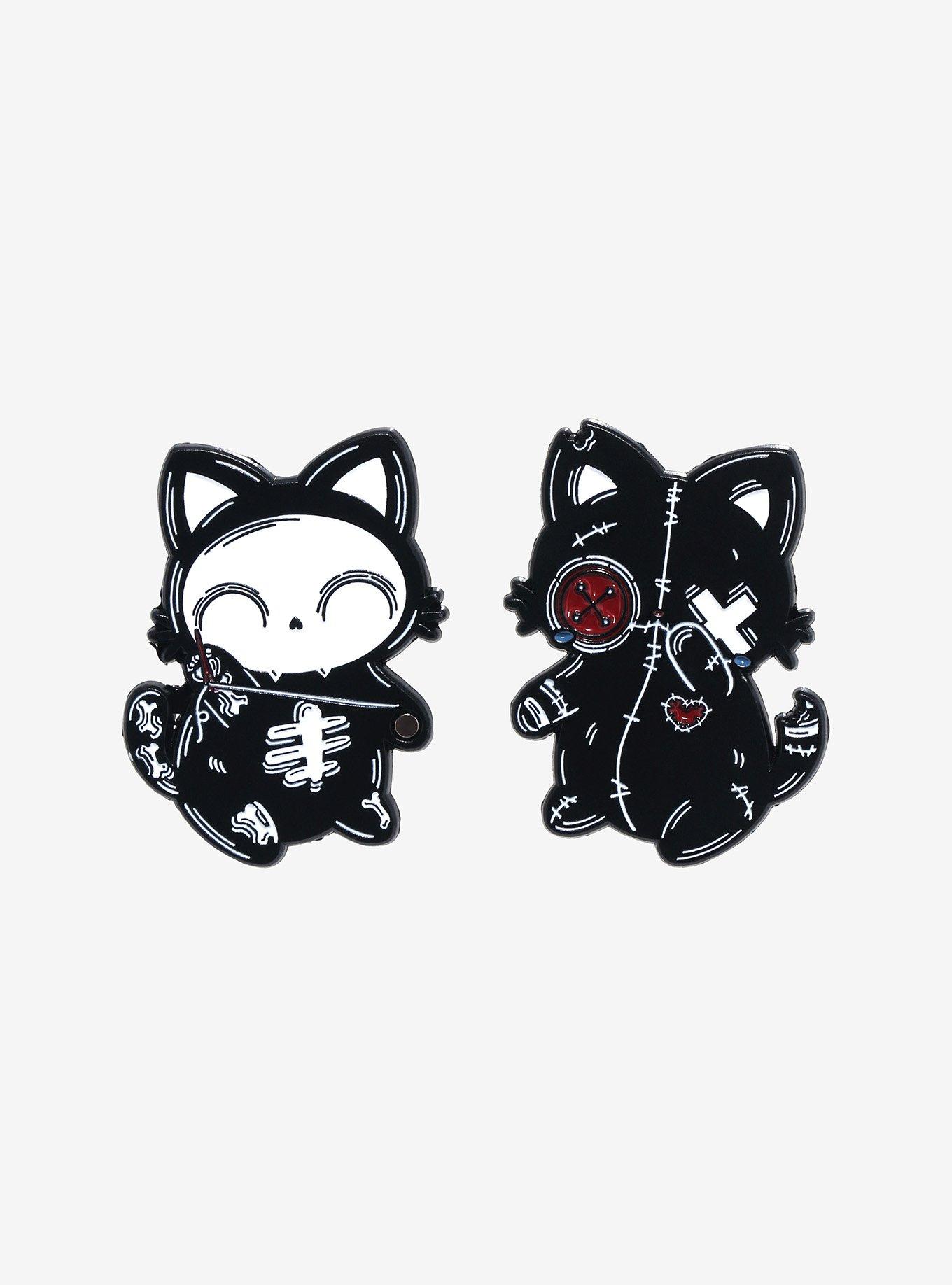 Pvmpkin Art Cat Pals Magnetic Enamel Pin Set, , hi-res