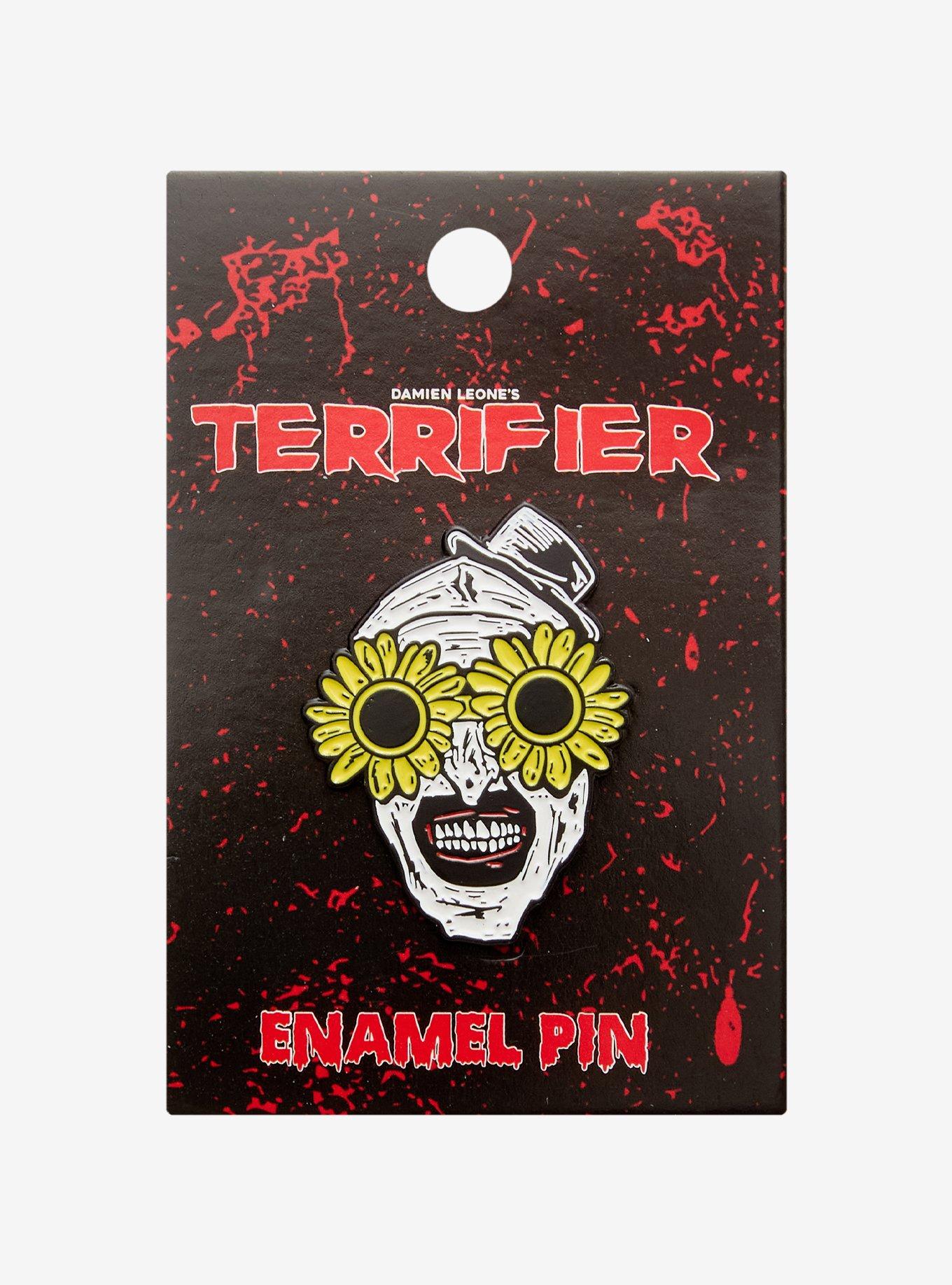 Terrifier Art The Clown Sunglasses Enamel Pin Hot Topic Exclusive, , hi-res