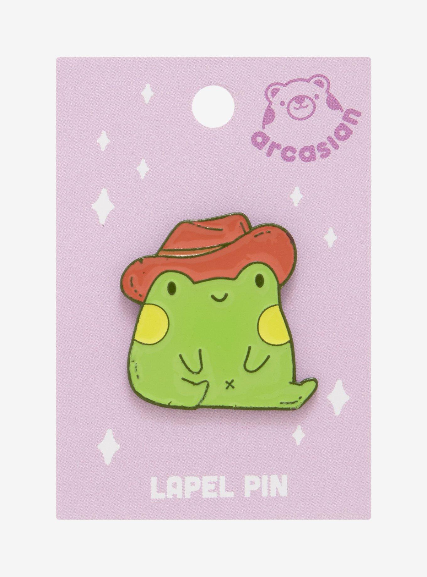Cowboy Frog Enamel Pin By Arcasian, , hi-res