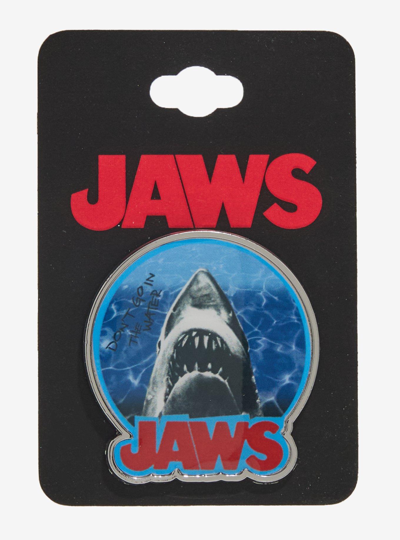 Jaws Shark Logo Enamel Pin, , hi-res