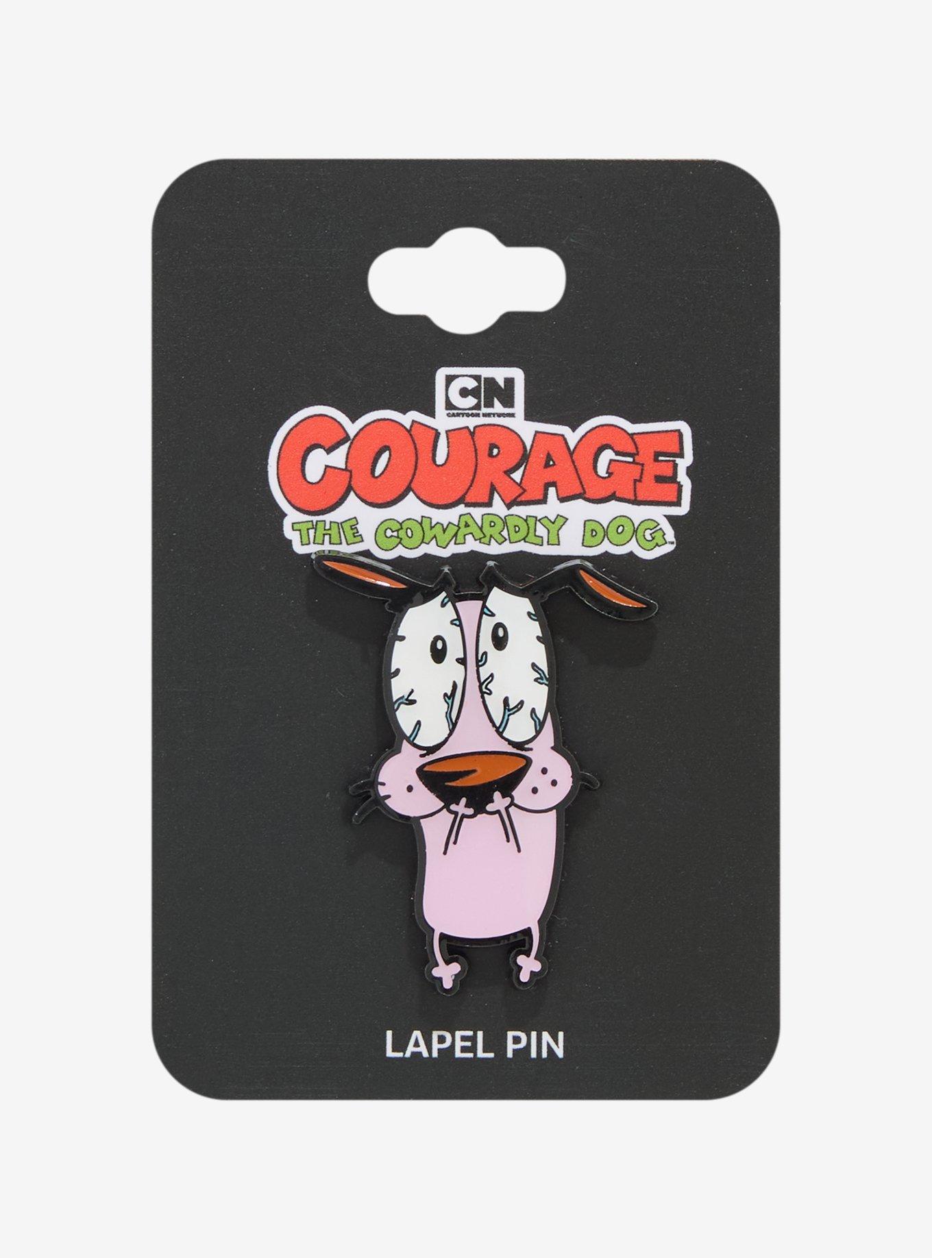 Courage The Cowardly Dog Scared Enamel Pin, , hi-res