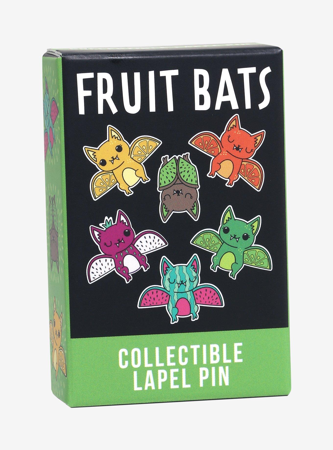 Fruit Bats Blind Box Enamel Pin Set, , hi-res