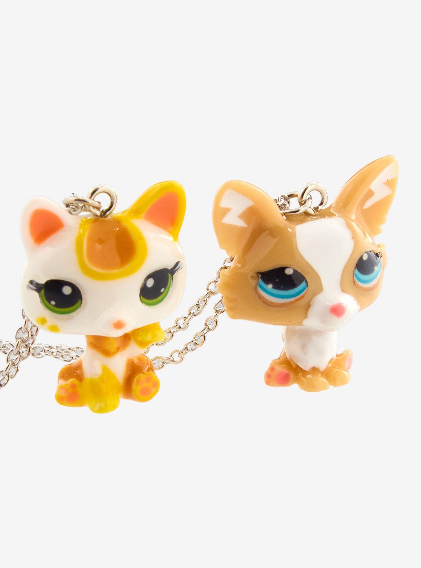 Littlest Pet Shop Calico Cat & Corgi Best Friend Necklace Set, , alternate