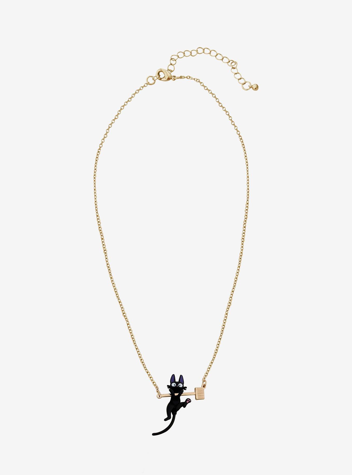 Studio Ghibli® Kiki's Delivery Service Jiji Broom Necklace, , hi-res