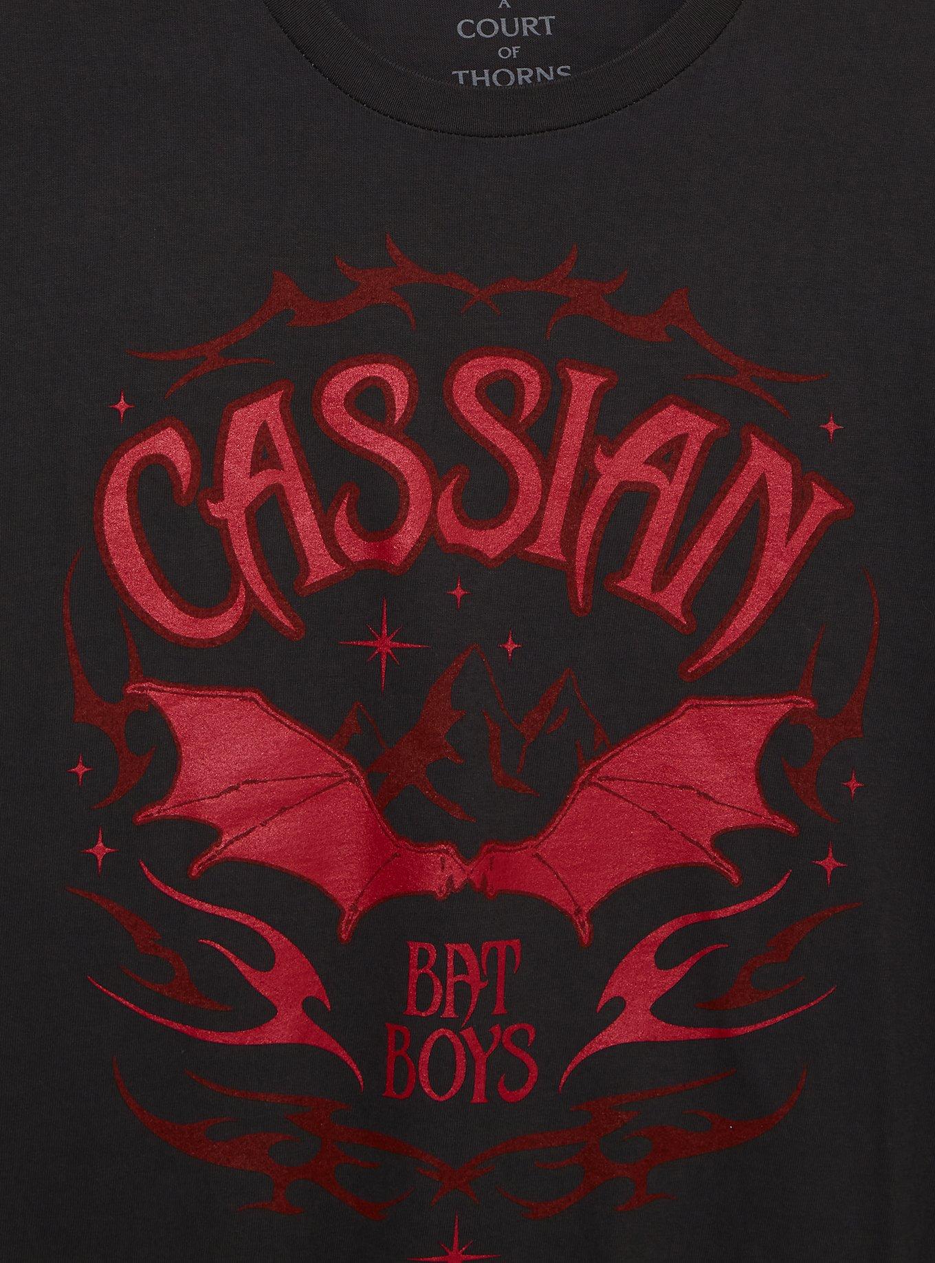 A Court Of Thorns And Roses Cassian Metallic Boyfriend Fit Girls T-Shirt, MULTI, alternate