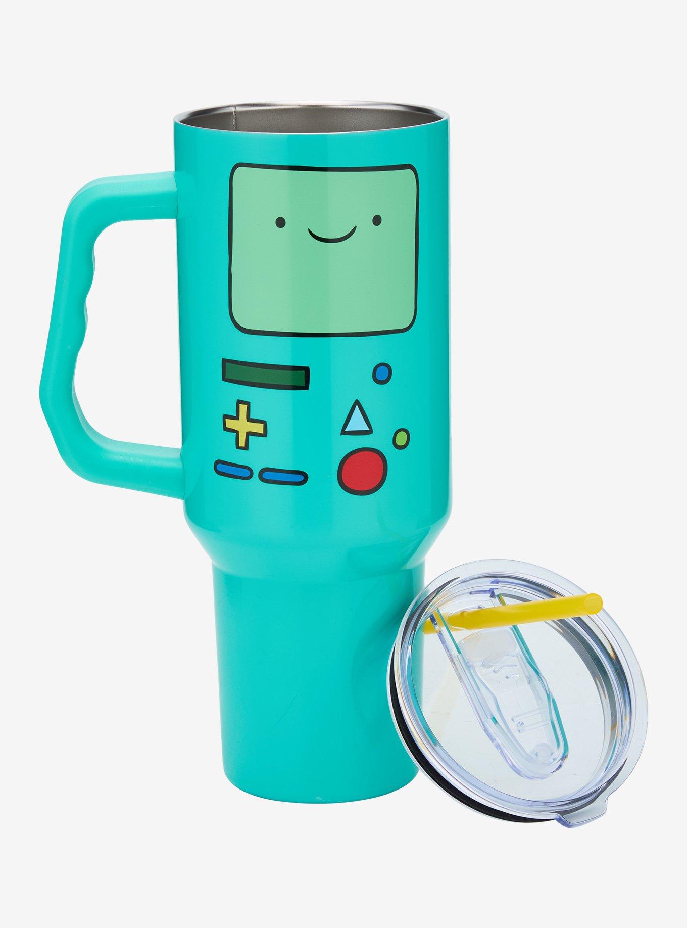 Adventure Time BMO Straw Tumbler with Handle - BoxLunch Exclusive, , hi-res