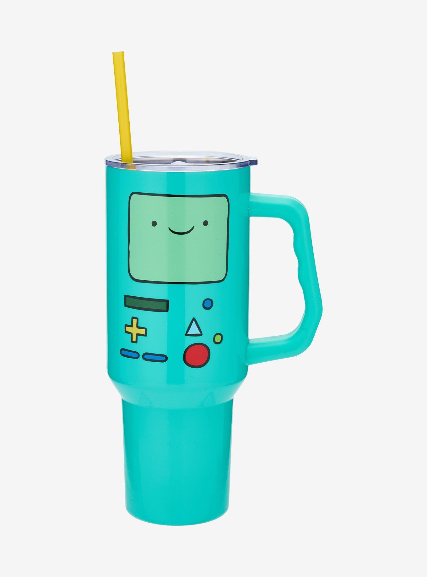 Adventure Time BMO Straw Tumbler with Handle - BoxLunch Exclusive, , alternate
