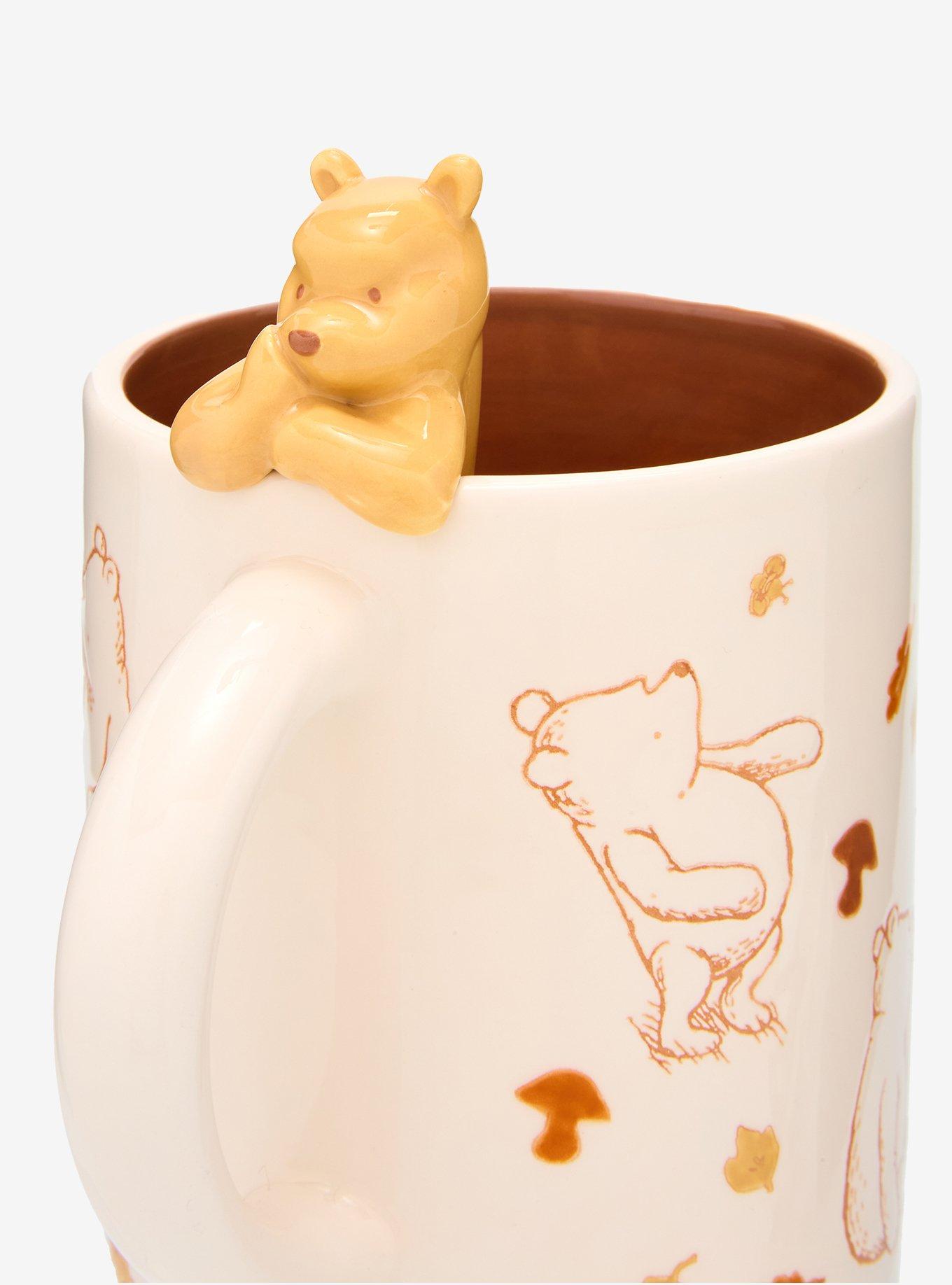 Disney Winnie the Pooh Fall Leaves Peeking Pooh Bear Mug - BoxLunch Exclusive, , alternate