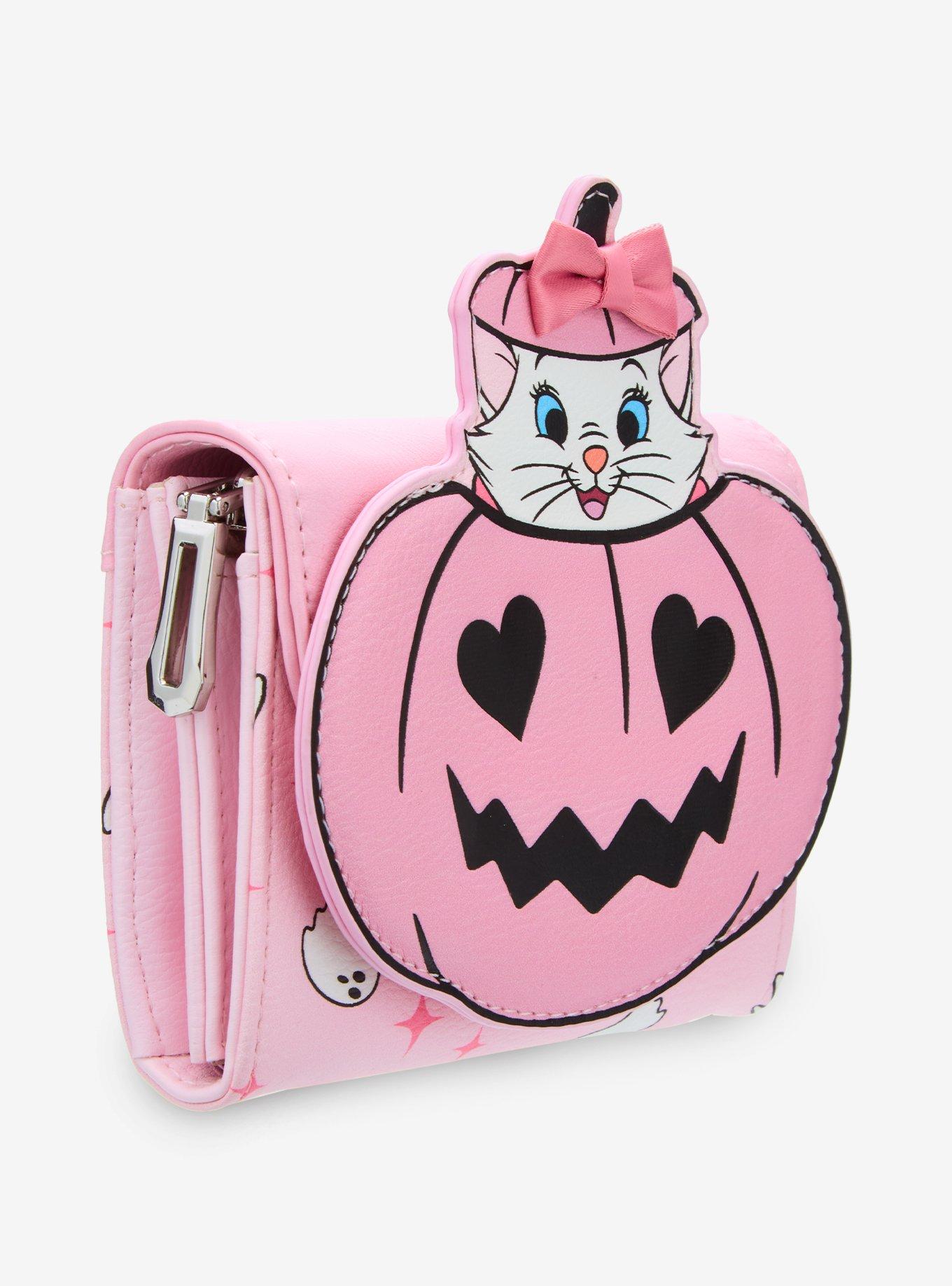 Disney The Aristocats Marie Halloween Pink Zip Wallet — BoxLunch Exclusive, , hi-res