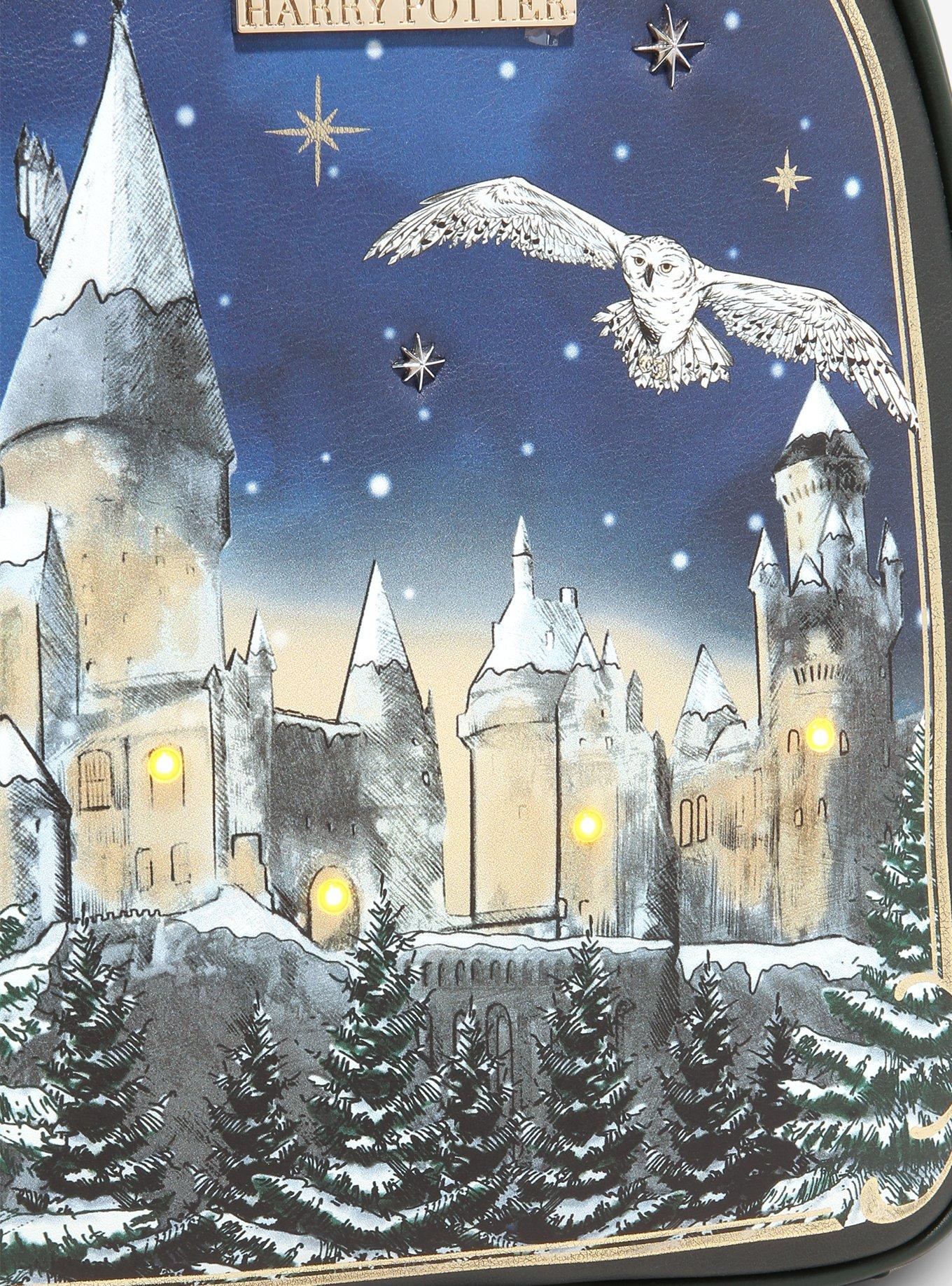Harry Potter Snowy Hogwarts Scene Light-Up Mini Backpack - BoxLunch Exclusive, , alternate
