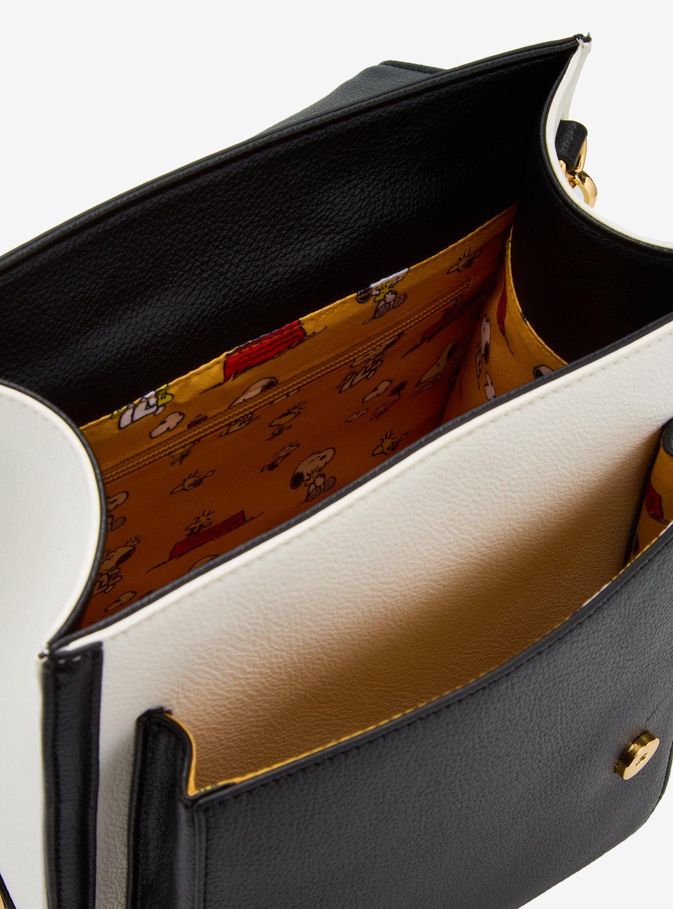 Peanuts Snoopy Black & White Mini Backpack with Woodstock Plush Charm - BoxLunch Exclusive, , alternate