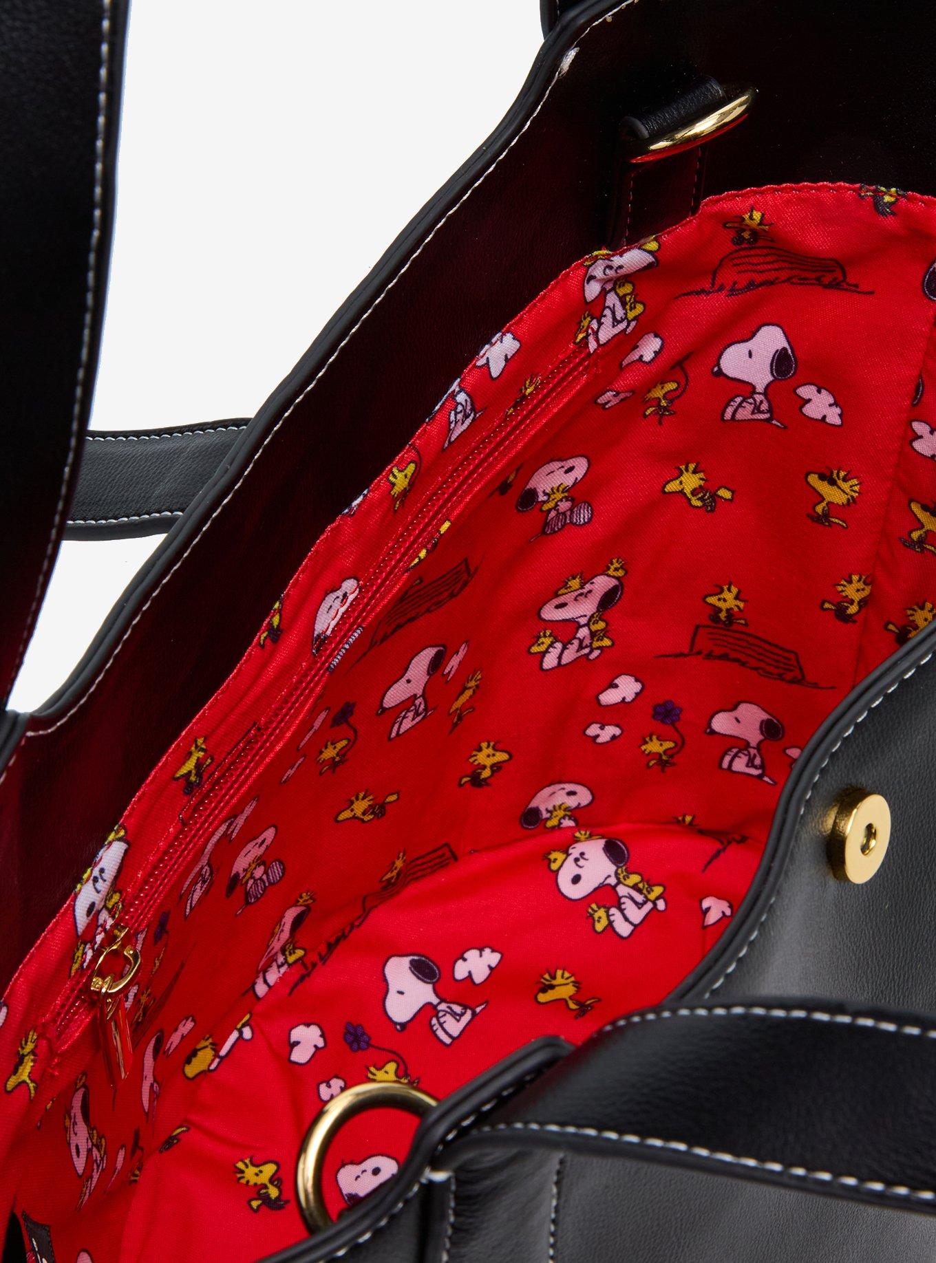 Peanuts Snoopy & Woodstock Sunglasses Pebble Textured Purse — BoxLunch Exclusive, , alternate