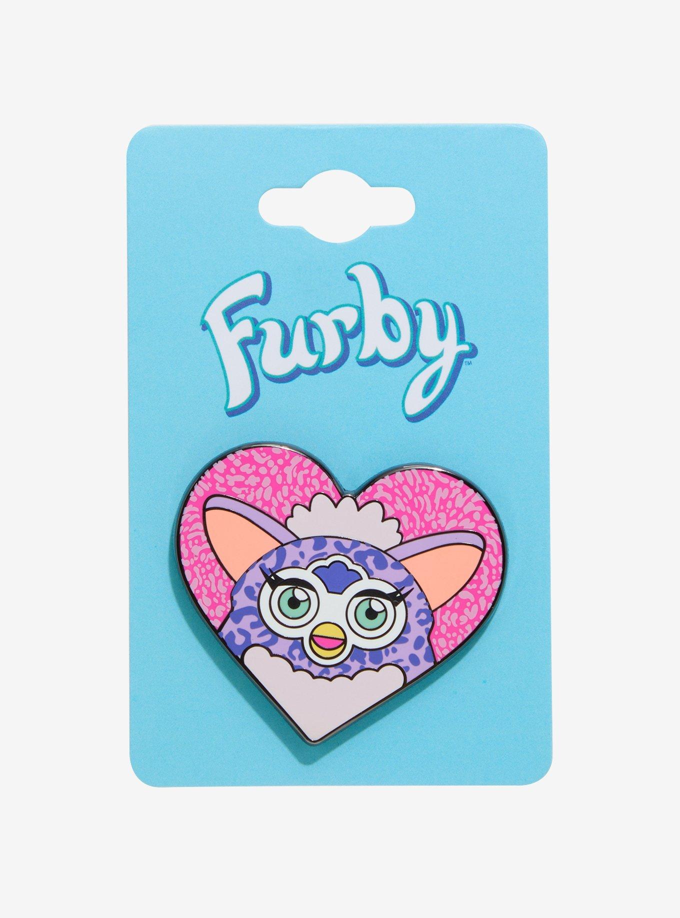 Furby Heart Y2K Enamel Pin, , hi-res