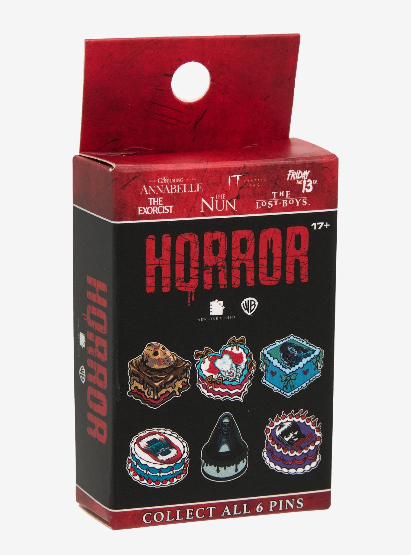 WB Horror Character Cake Blind Box Enamel Pin, , hi-res