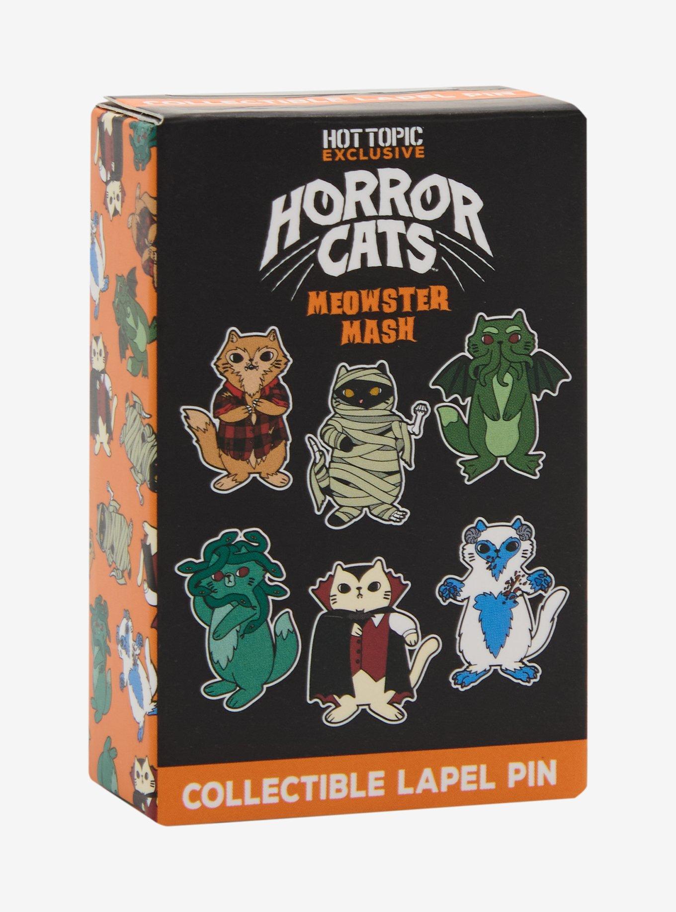 Horror Cats Meowster Mash Blind Box Enamel Pin, , hi-res