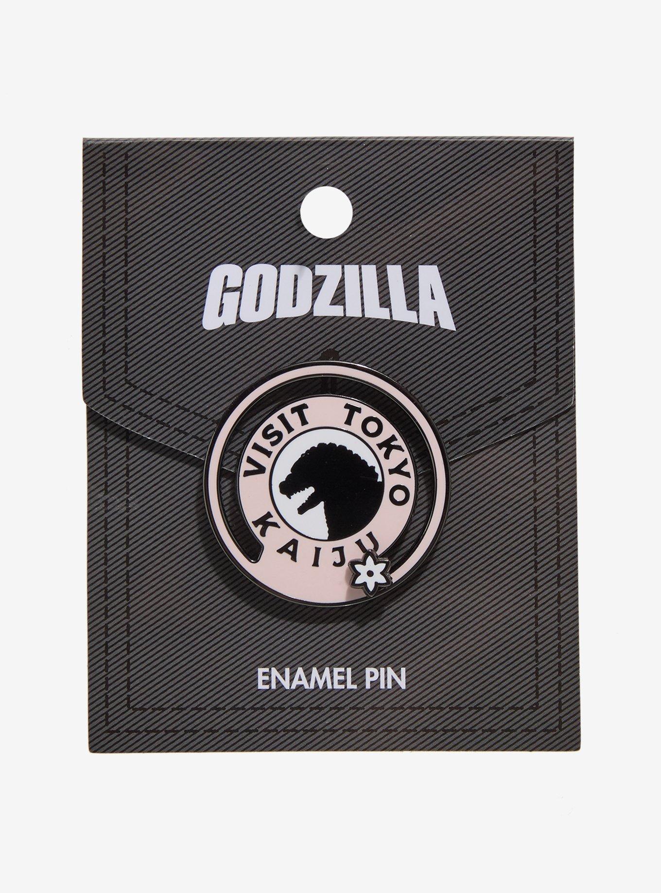 Godzilla Visit Tokyo Pink Enamel Pin, , hi-res