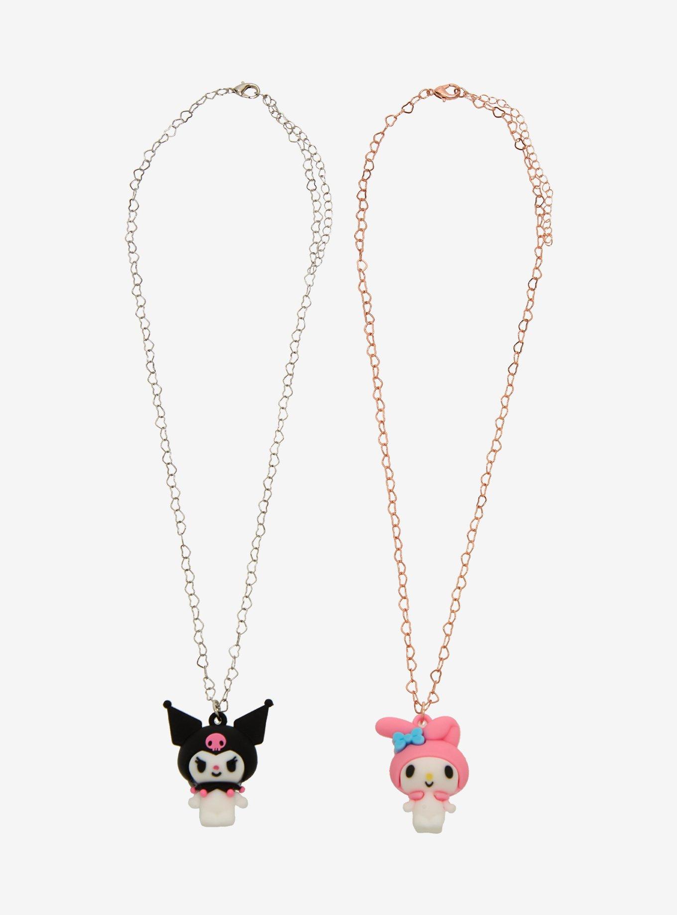 My Melody & Kuromi Figural Best Friend Necklace Set, , hi-res