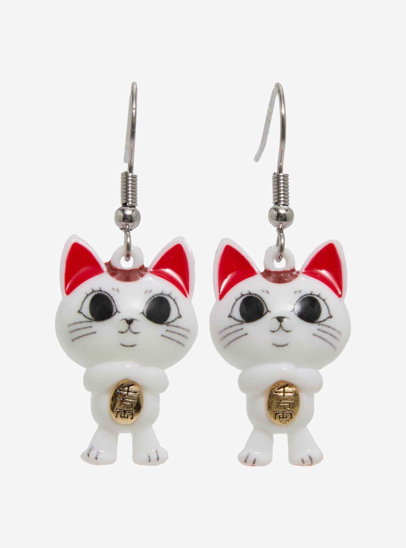 Dandadan Turbo Granny Cat Earrings, , hi-res